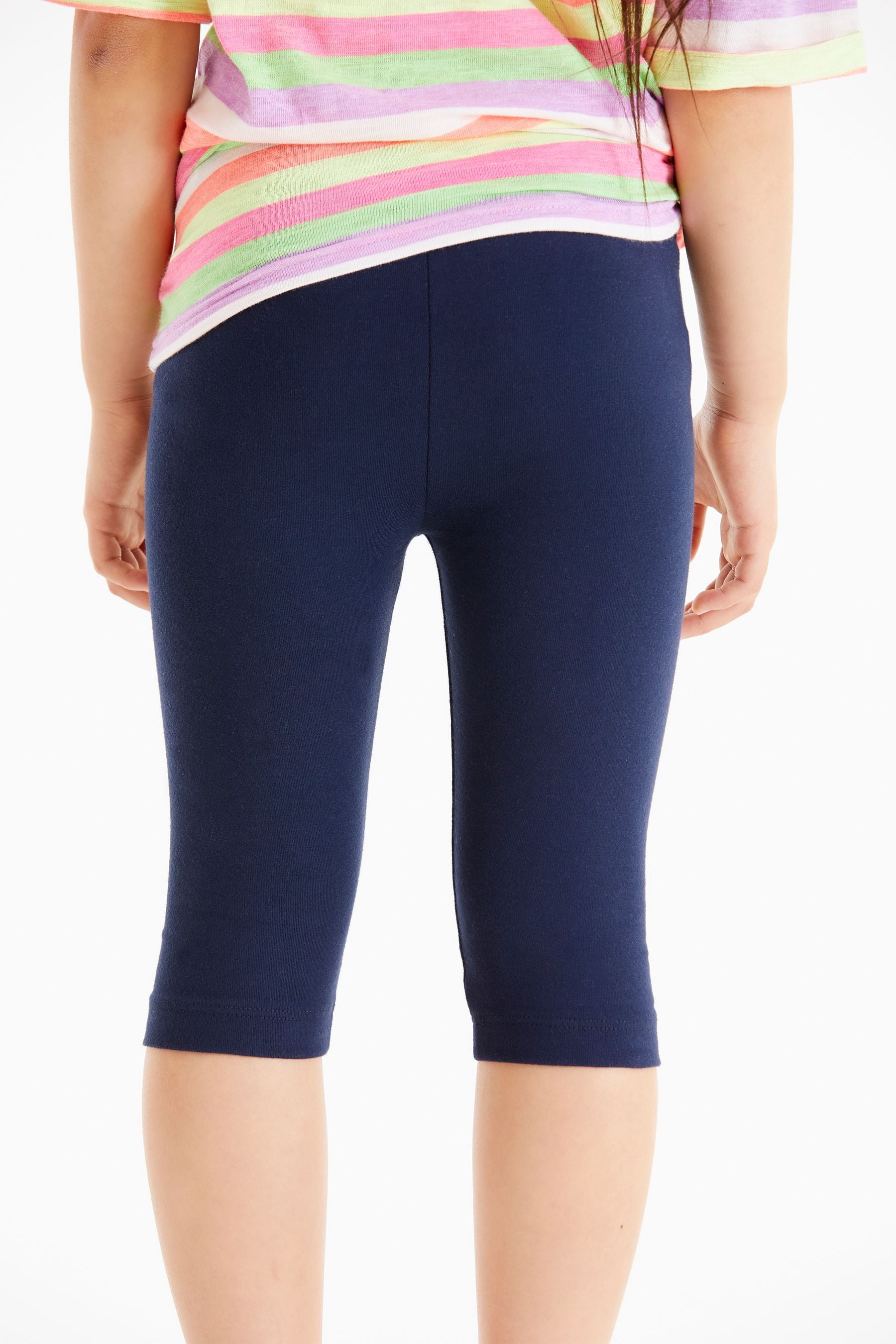 Navy Blue Cropped Leggings (3-16yrs)