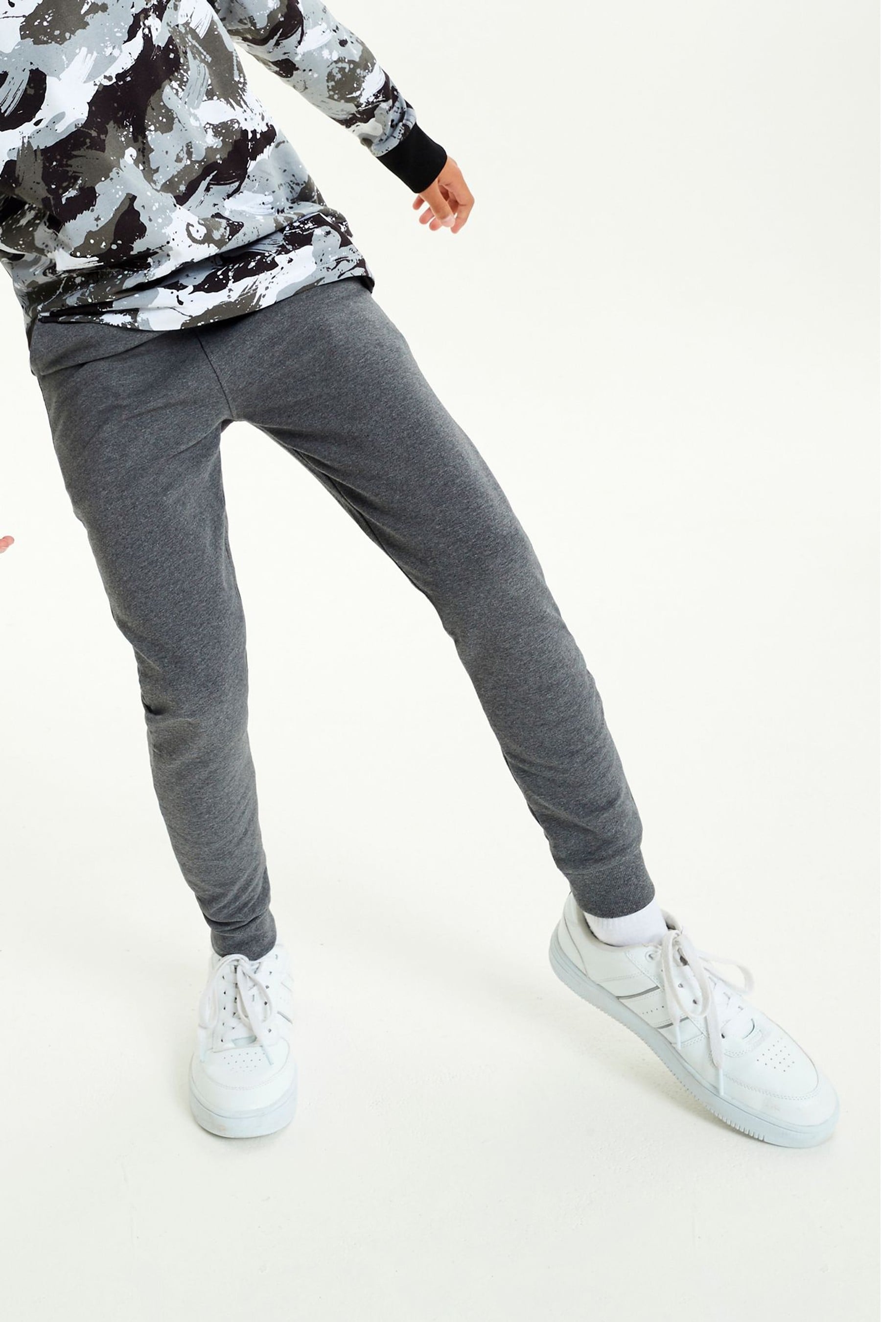 Grey Cuffed Joggers (3-16yrs)