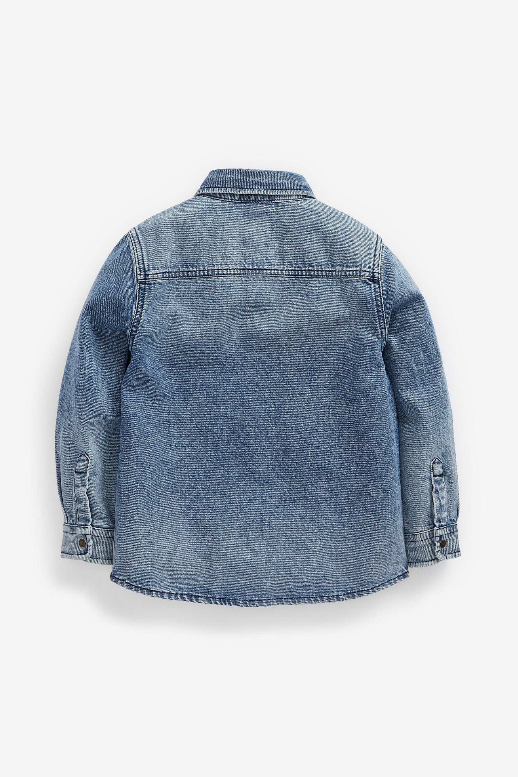 Blue Washed Long Sleeve Denim Shirt (3-16yrs)