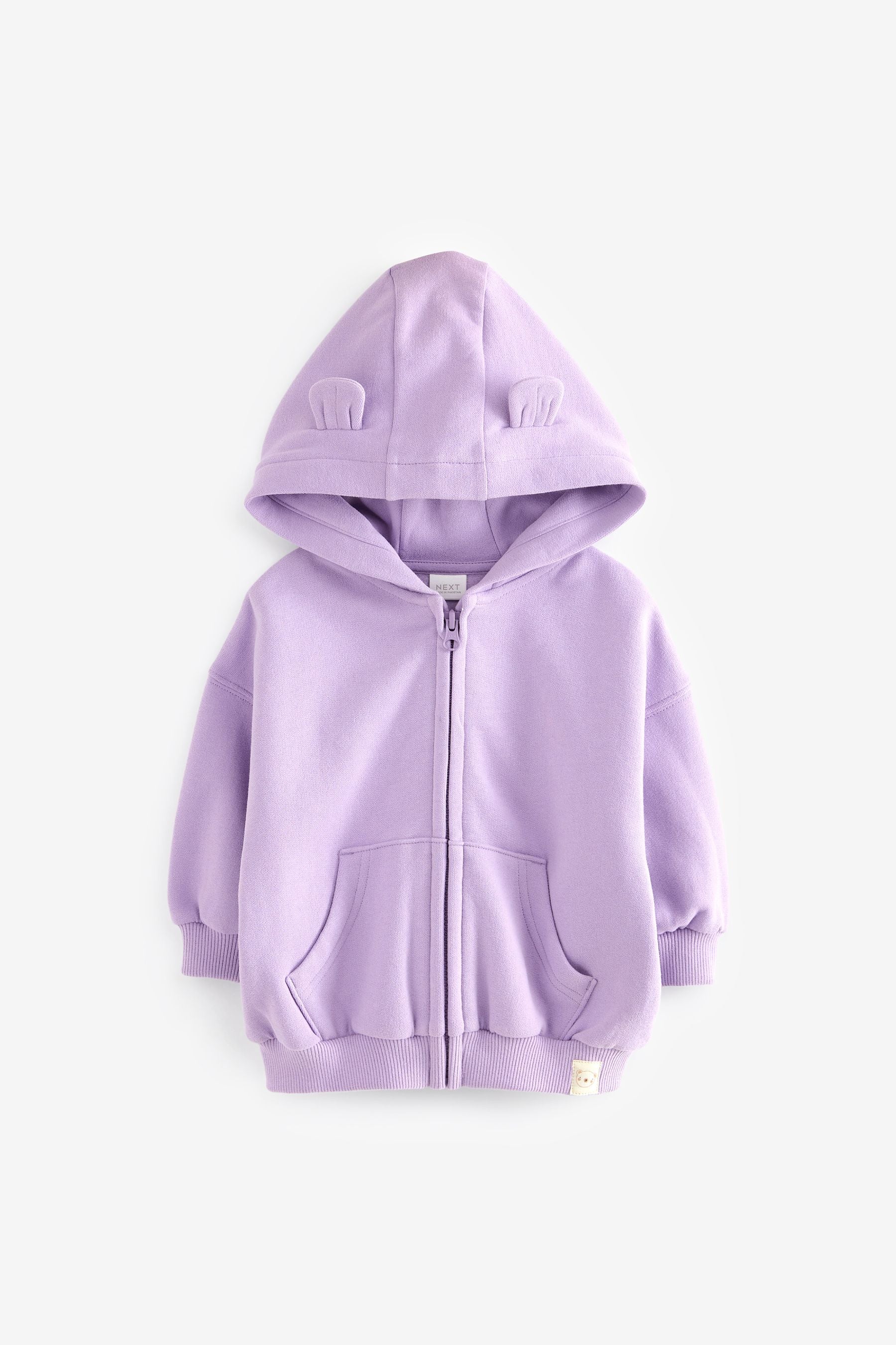 Lilac Purple Zip Through Hoodie (3mths-7yrs)