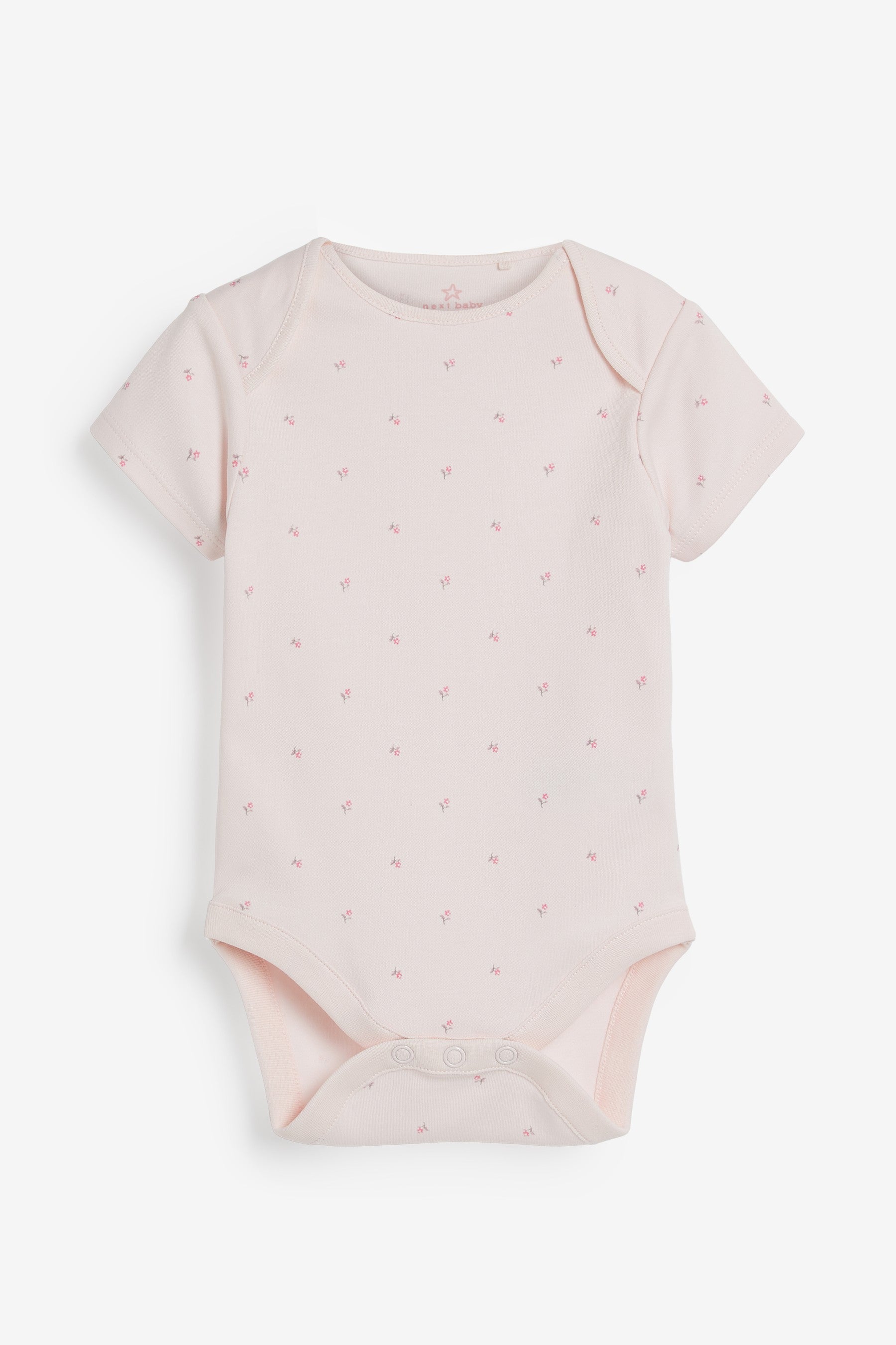 Pink 4 Pack Delicate Bunny Short Sleeved Bodysuits (0mths-3yrs)