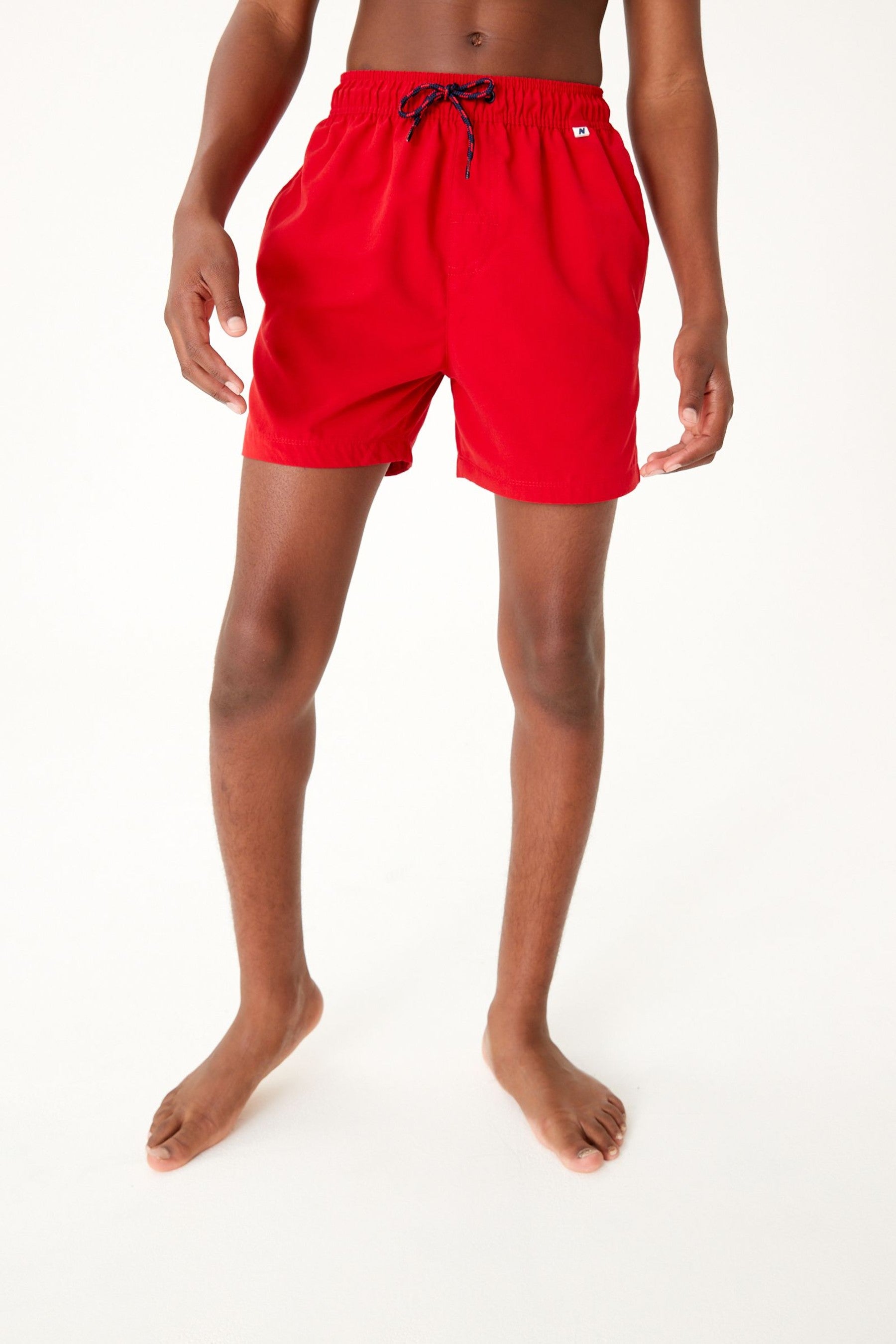 Red Regular Length Swim Shorts (1.5-16yrs)