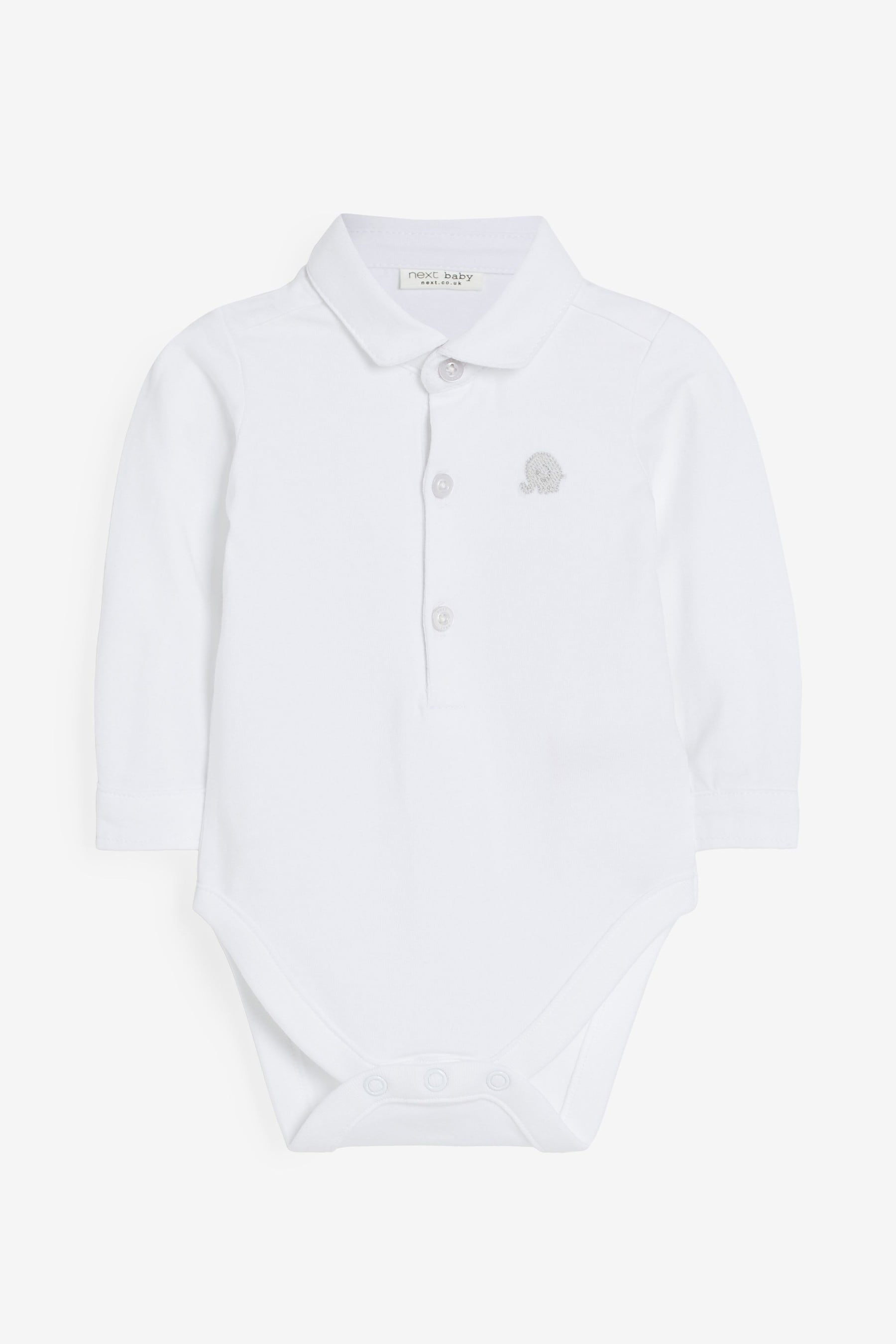 White Jersey Shirt Baby Bodysuit