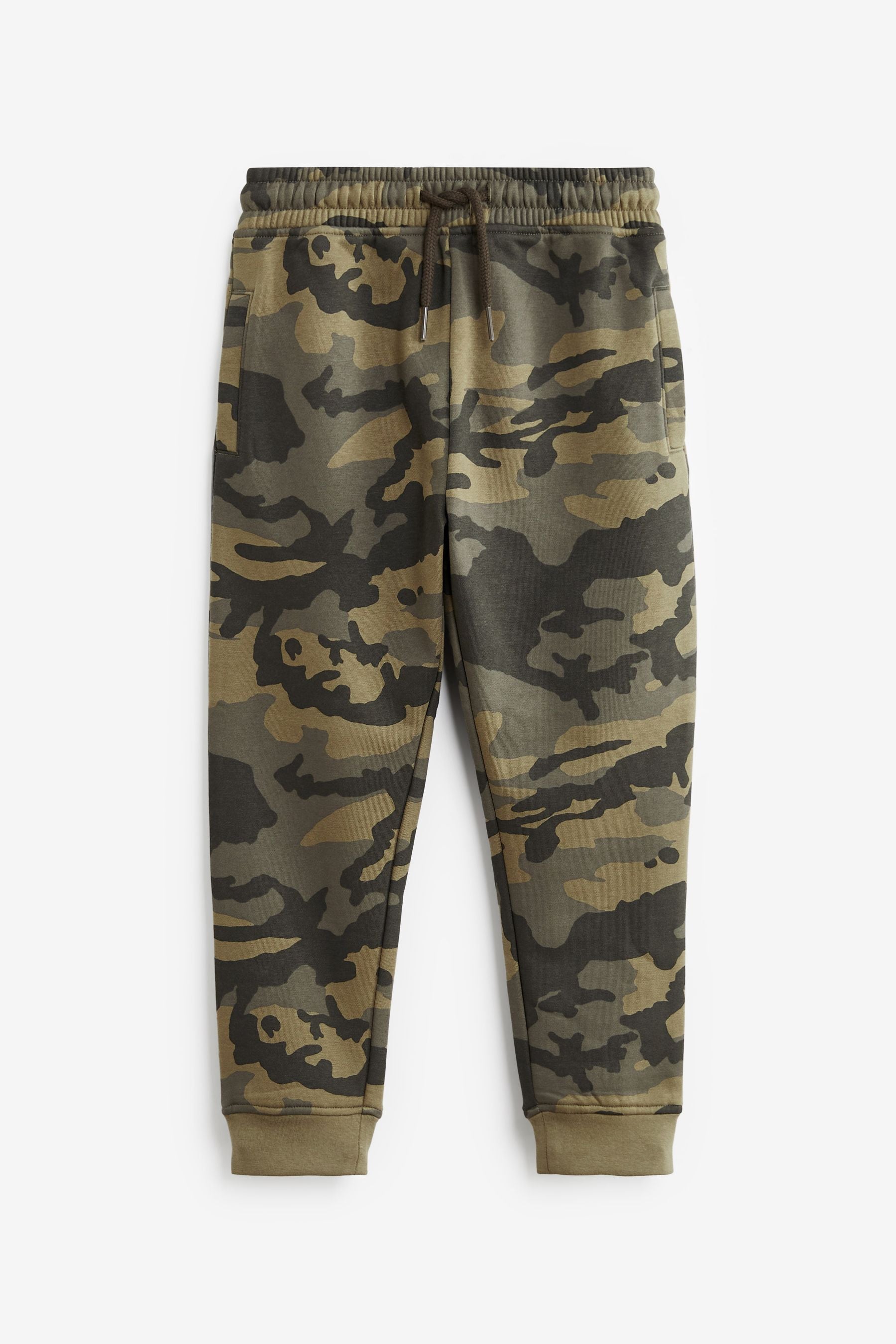 Navy Blue/Khaki Green Camo 2 Pack Skinny Joggers (3-16yrs)