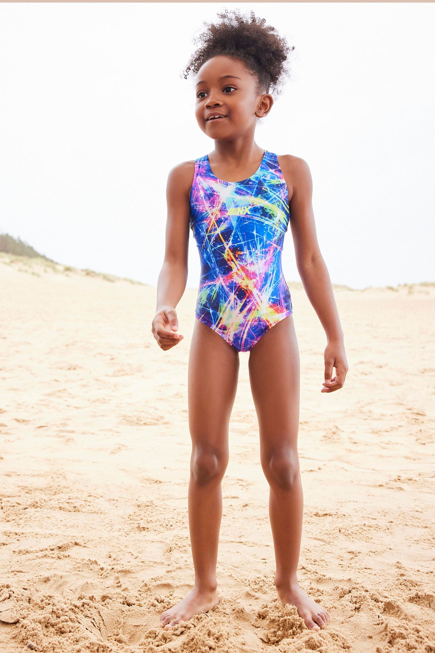 Blue Sports Swimsuit (3-16yrs)