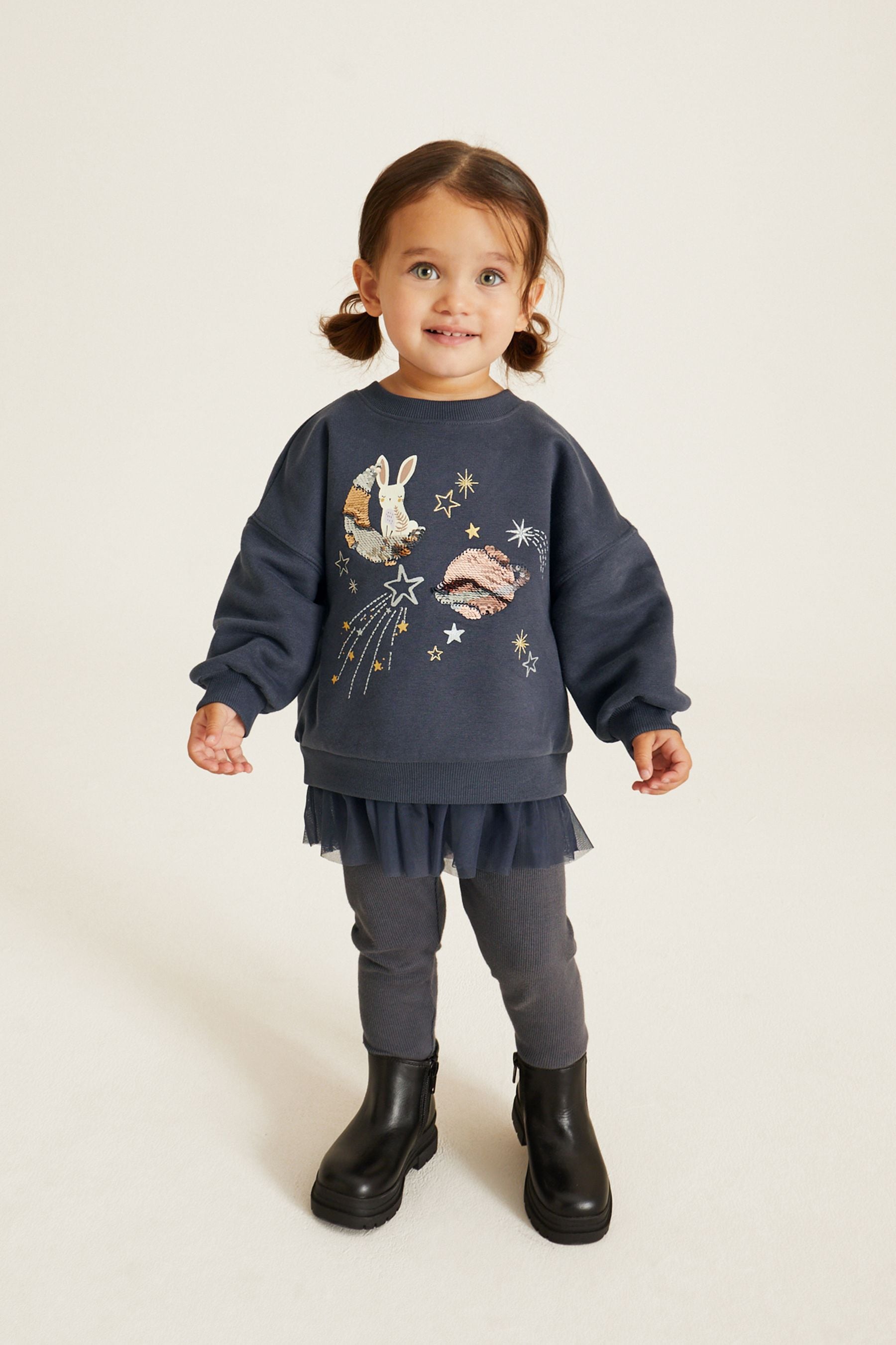 Grey Celestial Sweatshirt (3mths-7yrs)