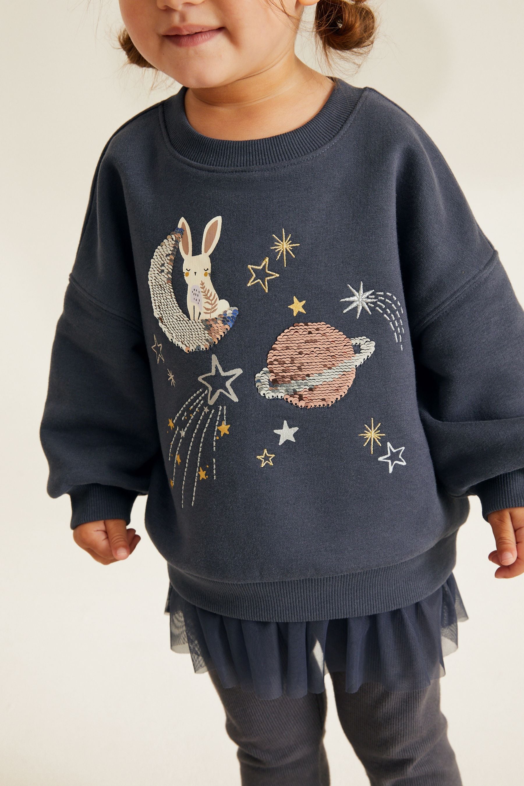 Grey Celestial Sweatshirt (3mths-7yrs)