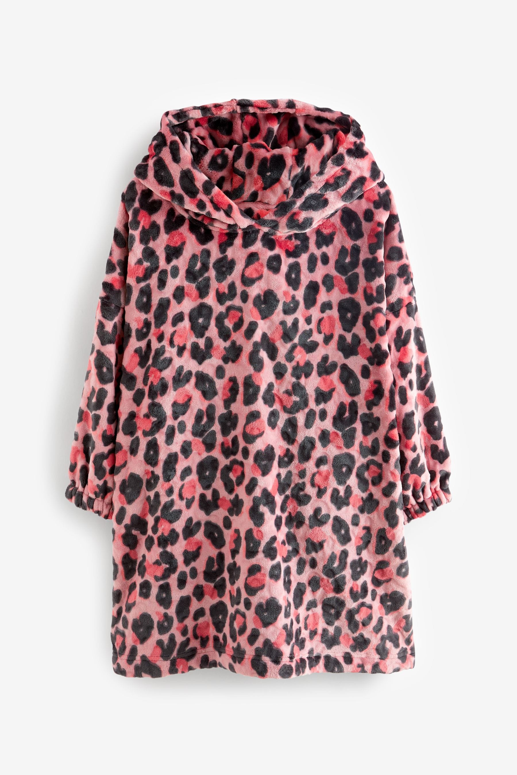 Pink Animal Print Hooded Blanket (3-16yrs)