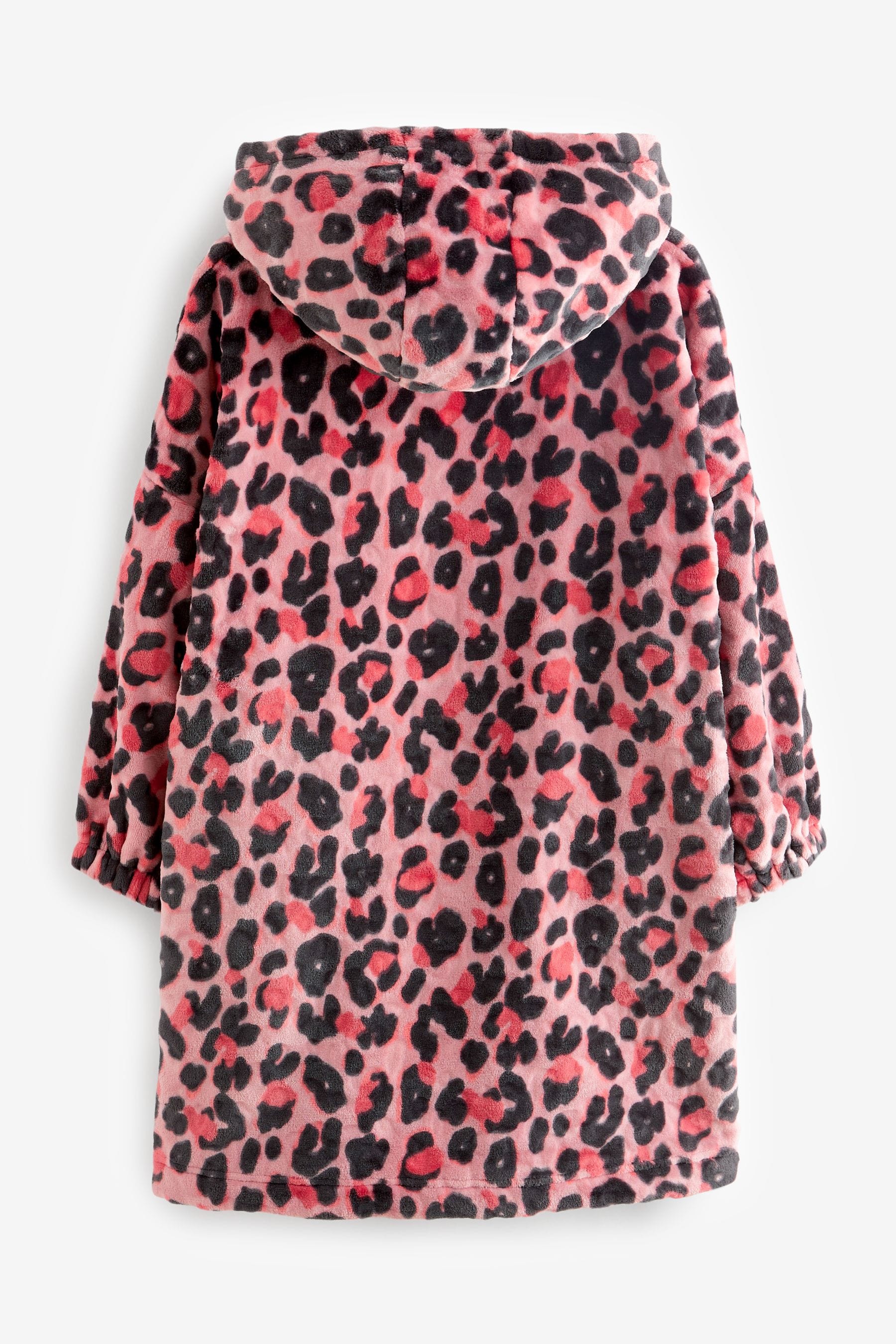 Pink Animal Print Hooded Blanket (3-16yrs)