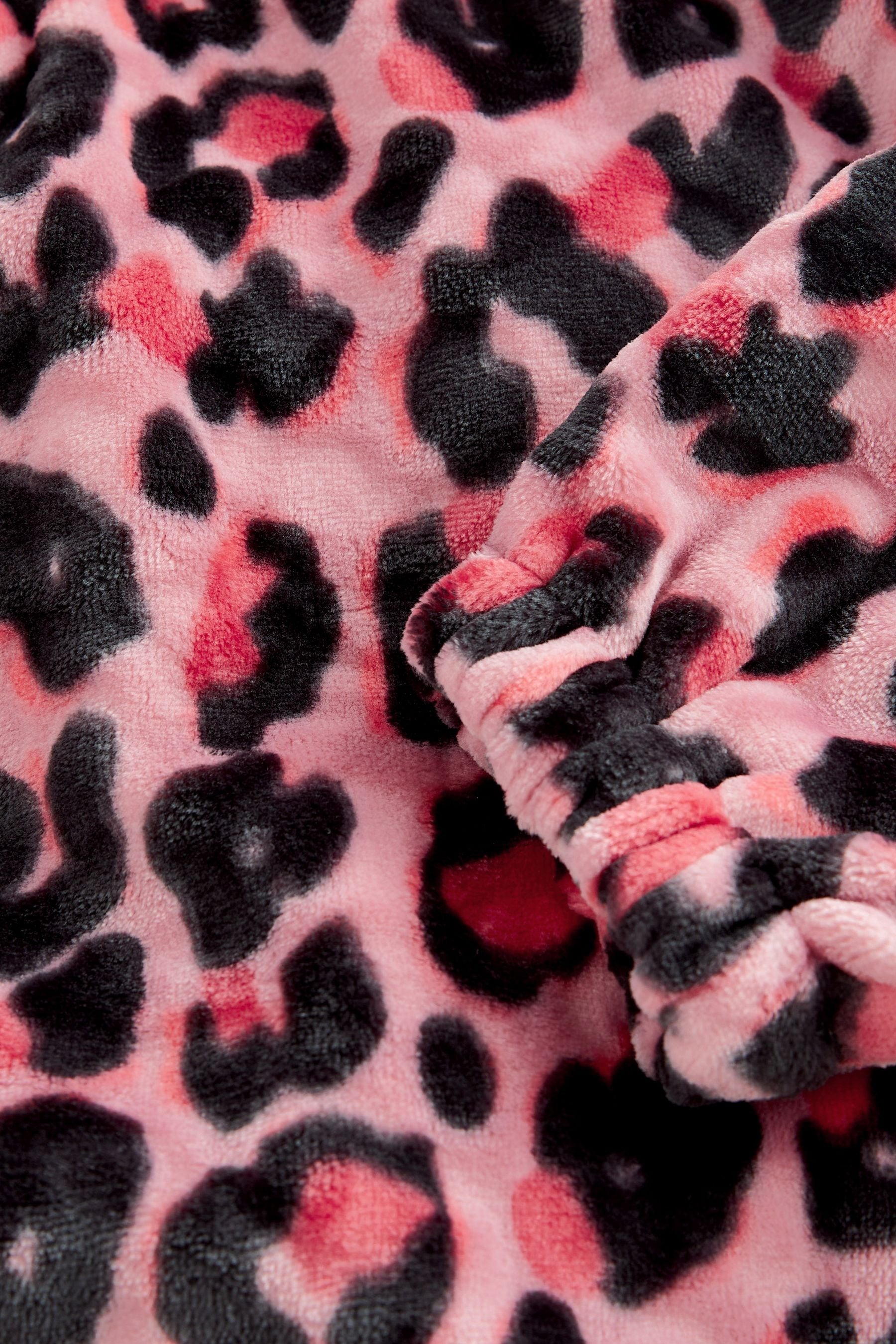 Pink Animal Print Hooded Blanket (3-16yrs)