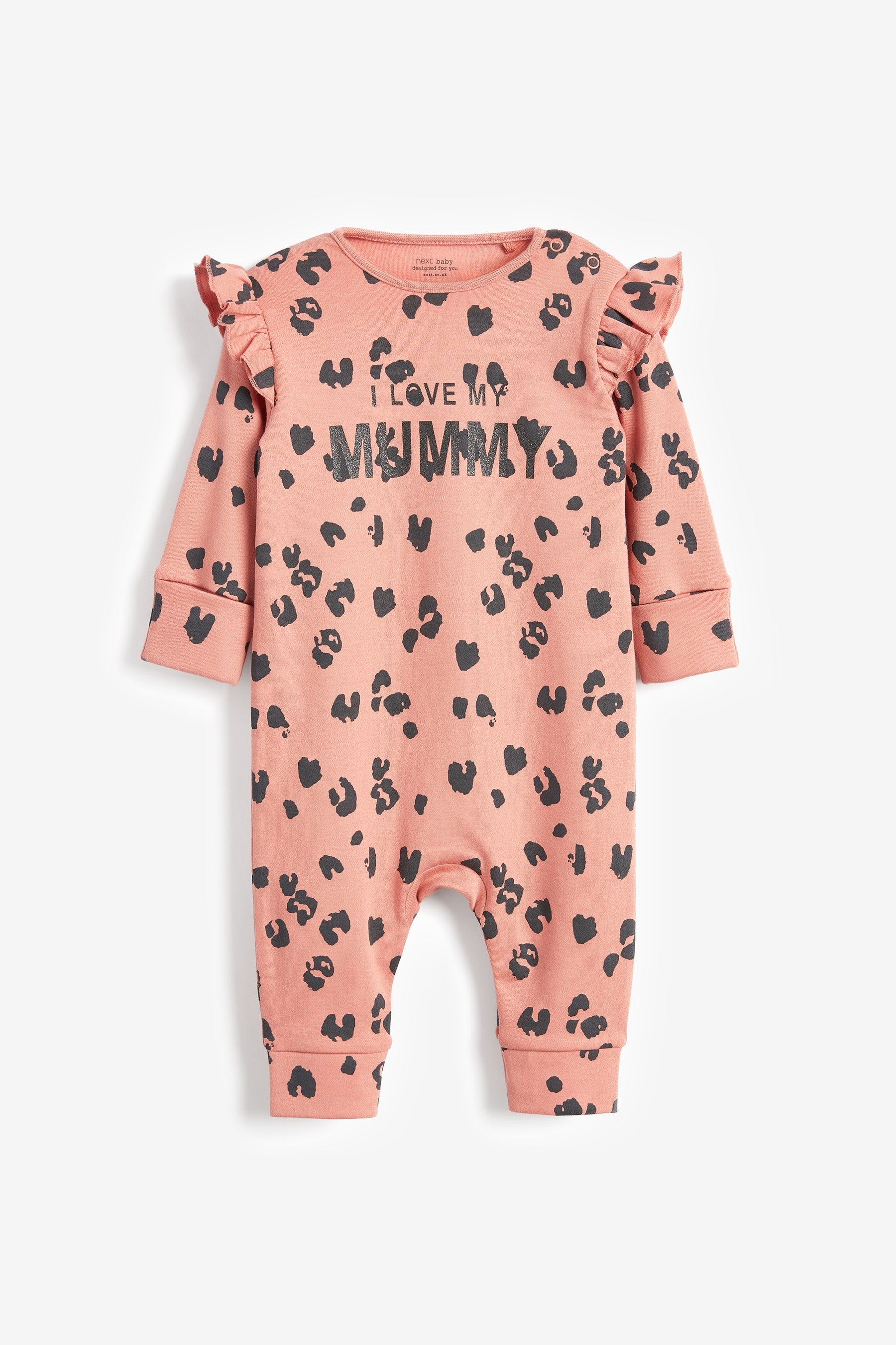 Pink Mummy Single Footless Baby Sleepsuit (0mths-3yrs)