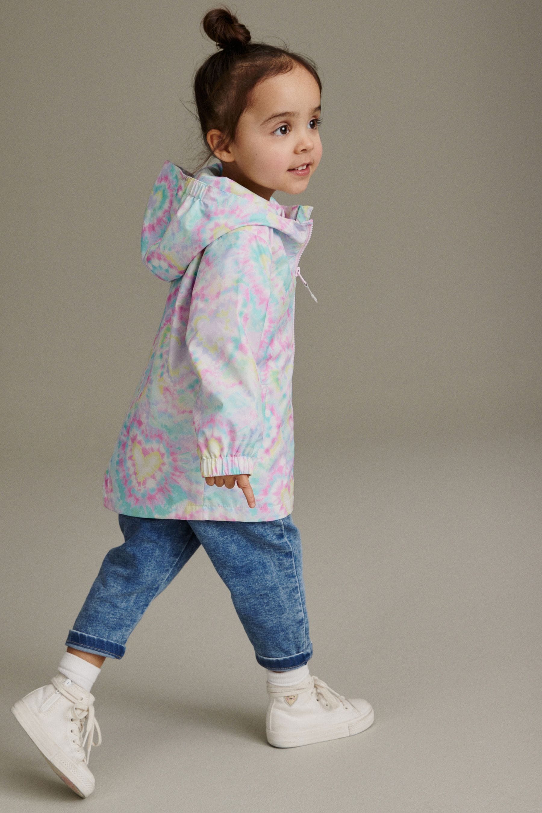 Pastel Heart Shower Resistant Printed Cagoule (3mths-7yrs)