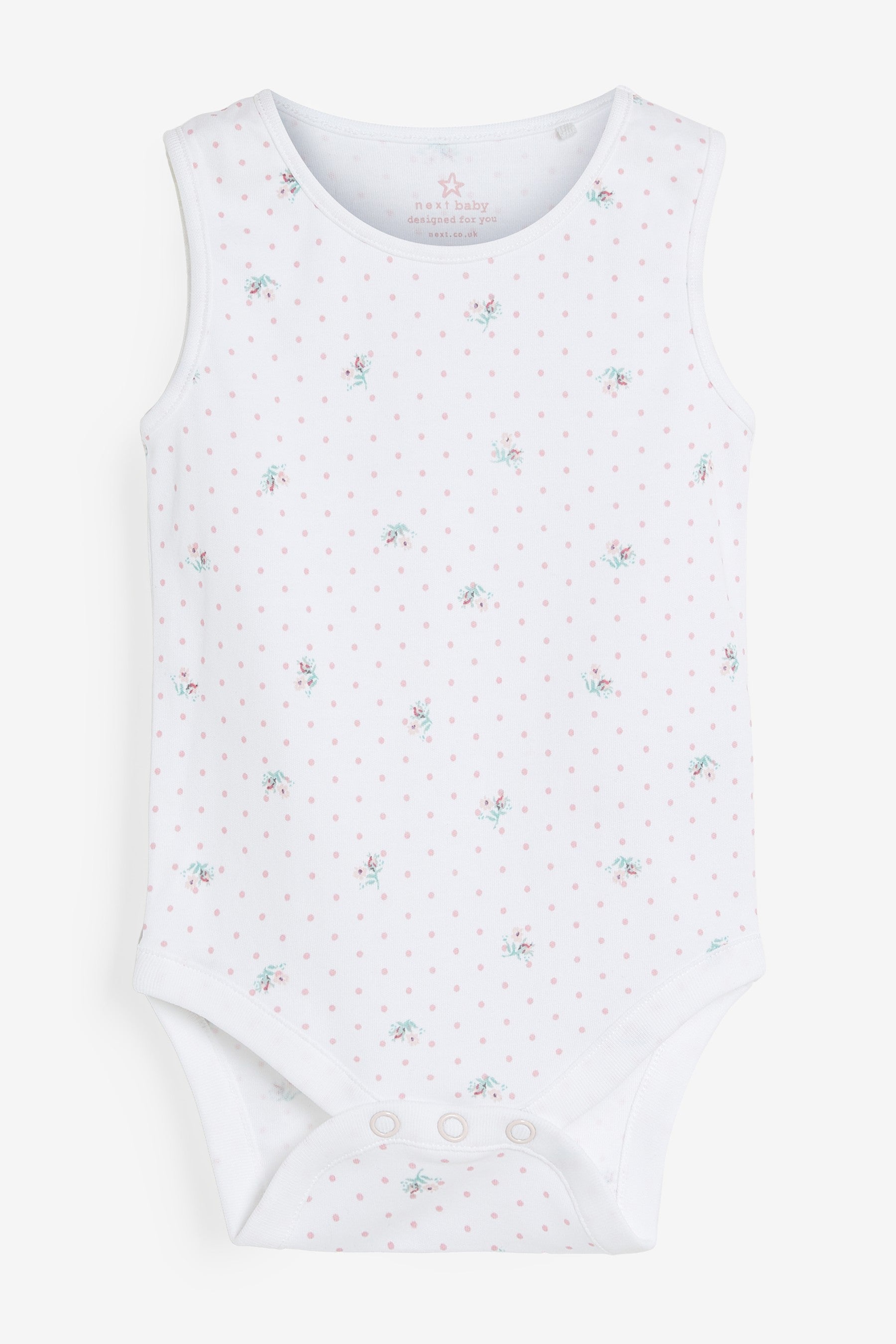 Pink 4 Pack Bunny Vest Bodysuits (0mths-3yrs)