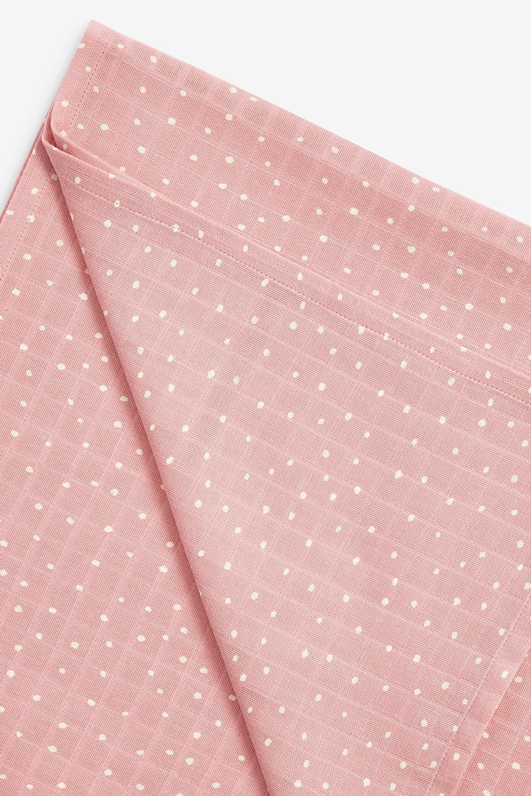 Pink Spot 4 Pack Baby Muslin Cloths