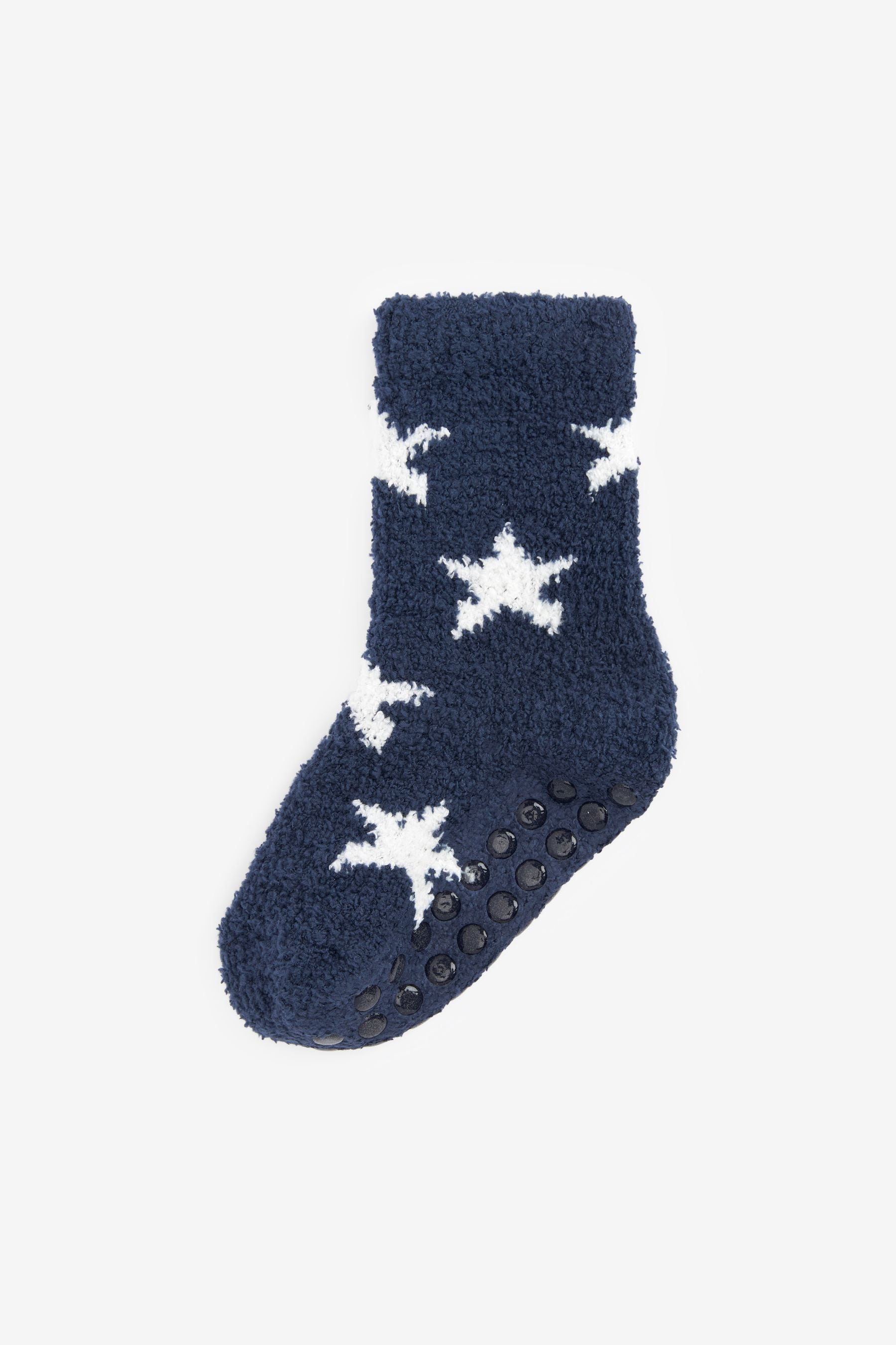 Navy Blue/Grey Stars Cosy Socks 2 Pack