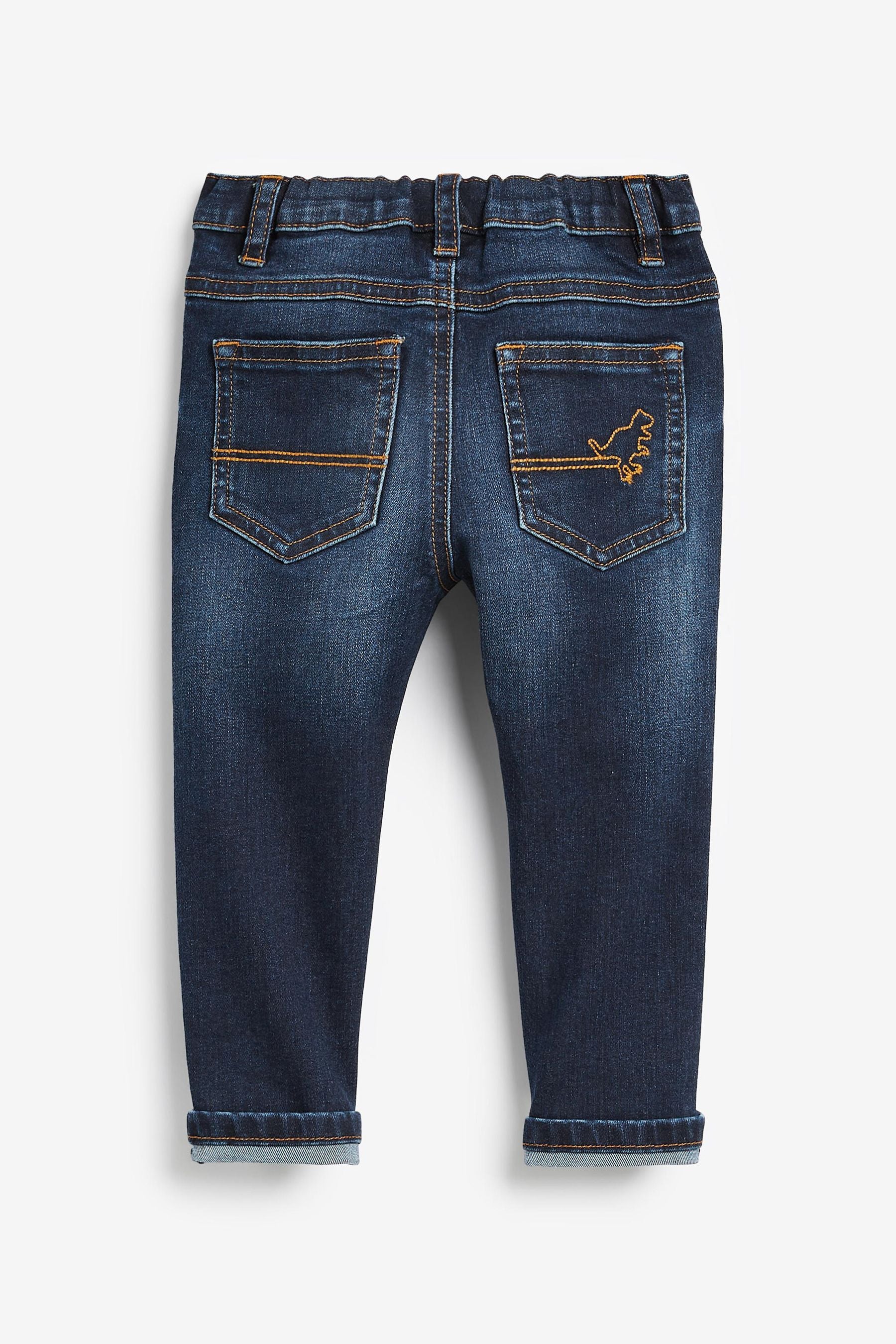 Indigo Blue Slim Fit Five Pocket Jeans With Stretch (3mths-7yrs)