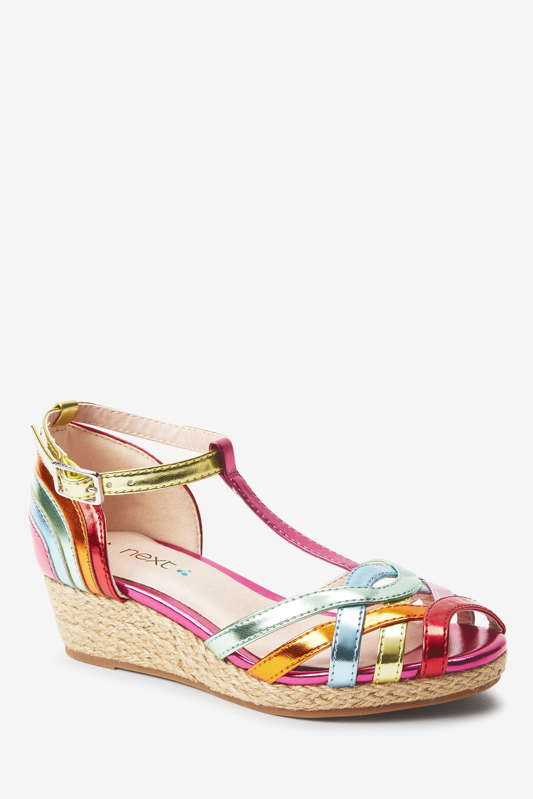 Rainbow Wedge Sandals