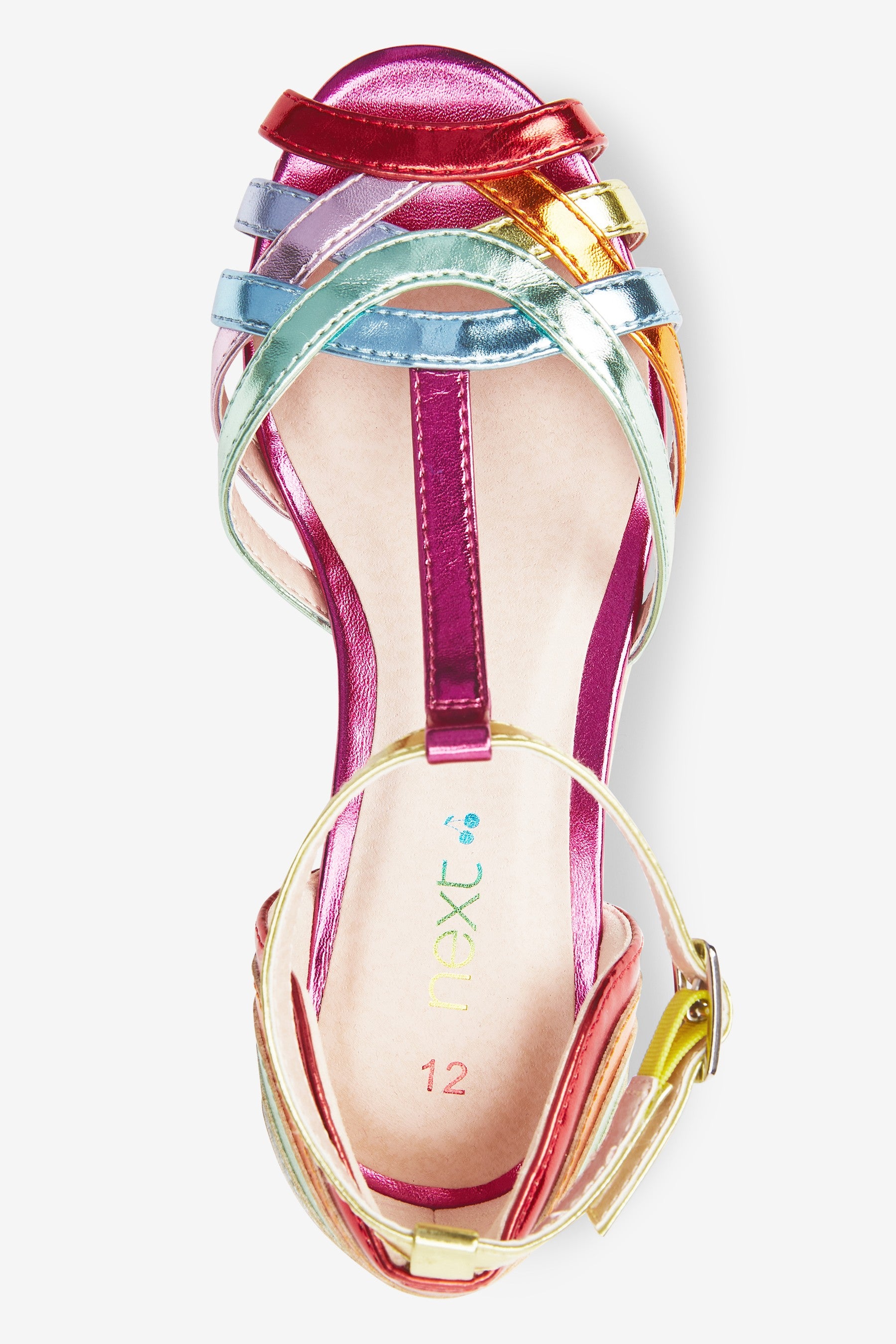 Rainbow Wedge Sandals