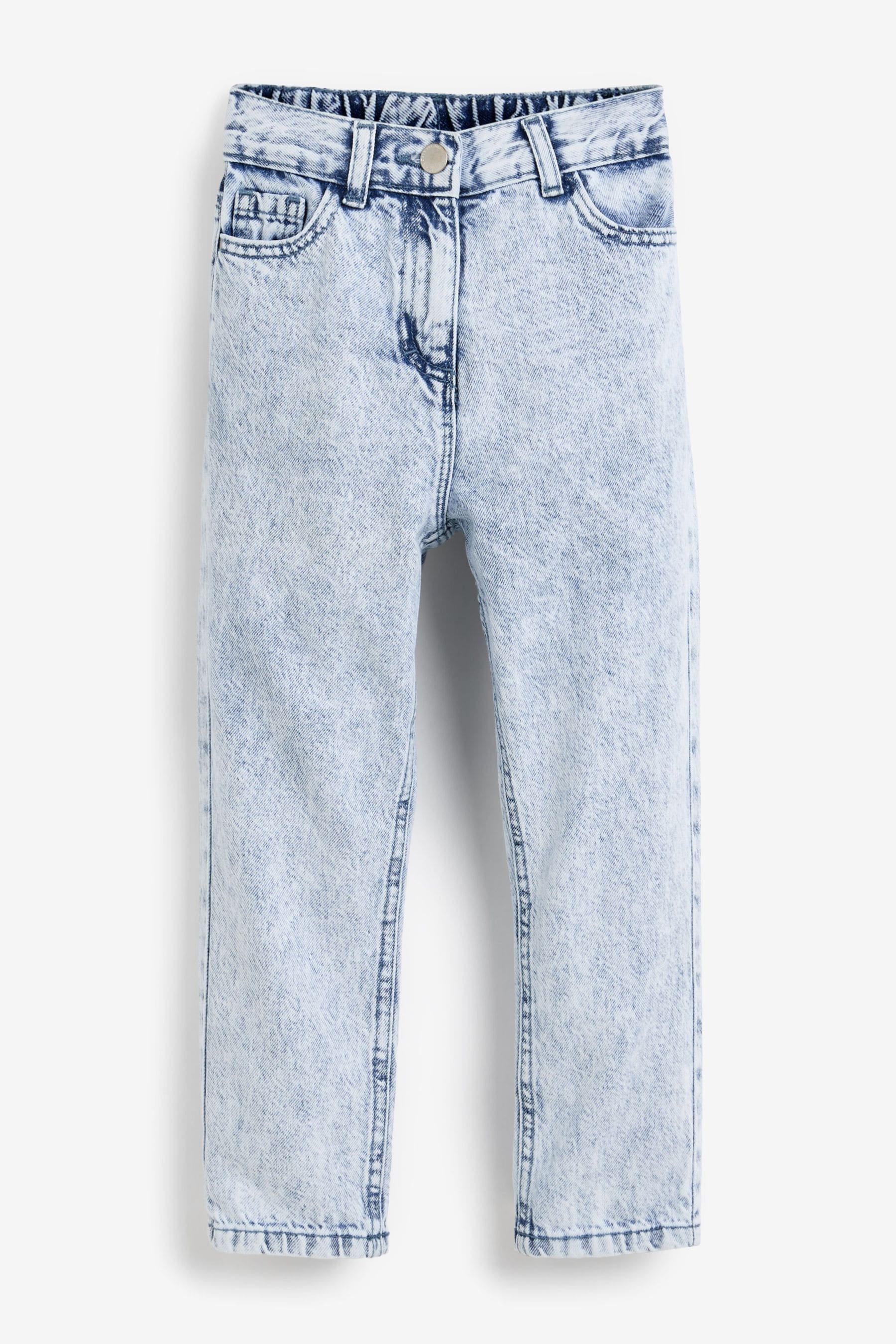 Bleach Wash Mom Jeans (3-16yrs)