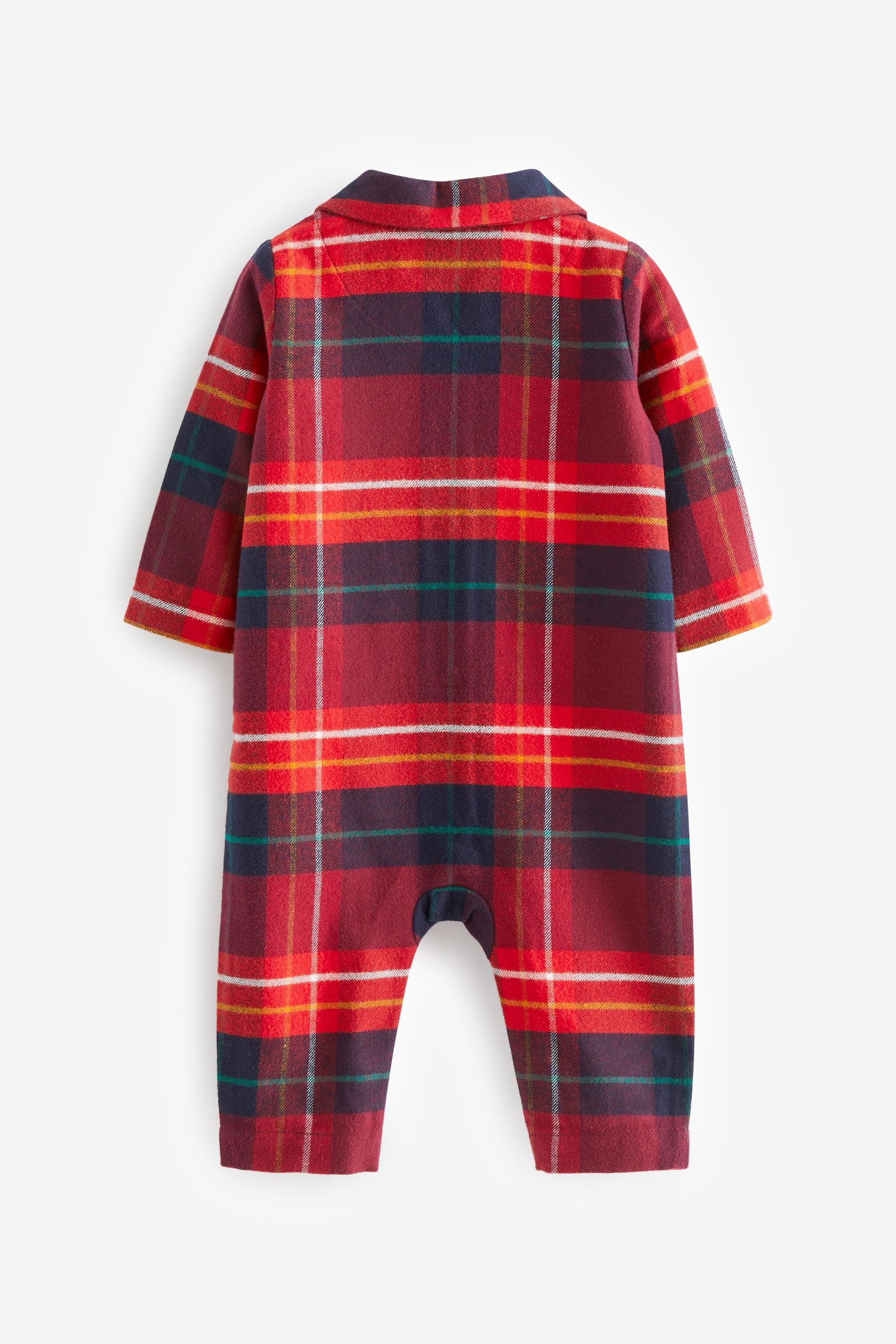 Red Check Matching Family Baby Christmas Cotton Pyjamas (0mths-3yrs)