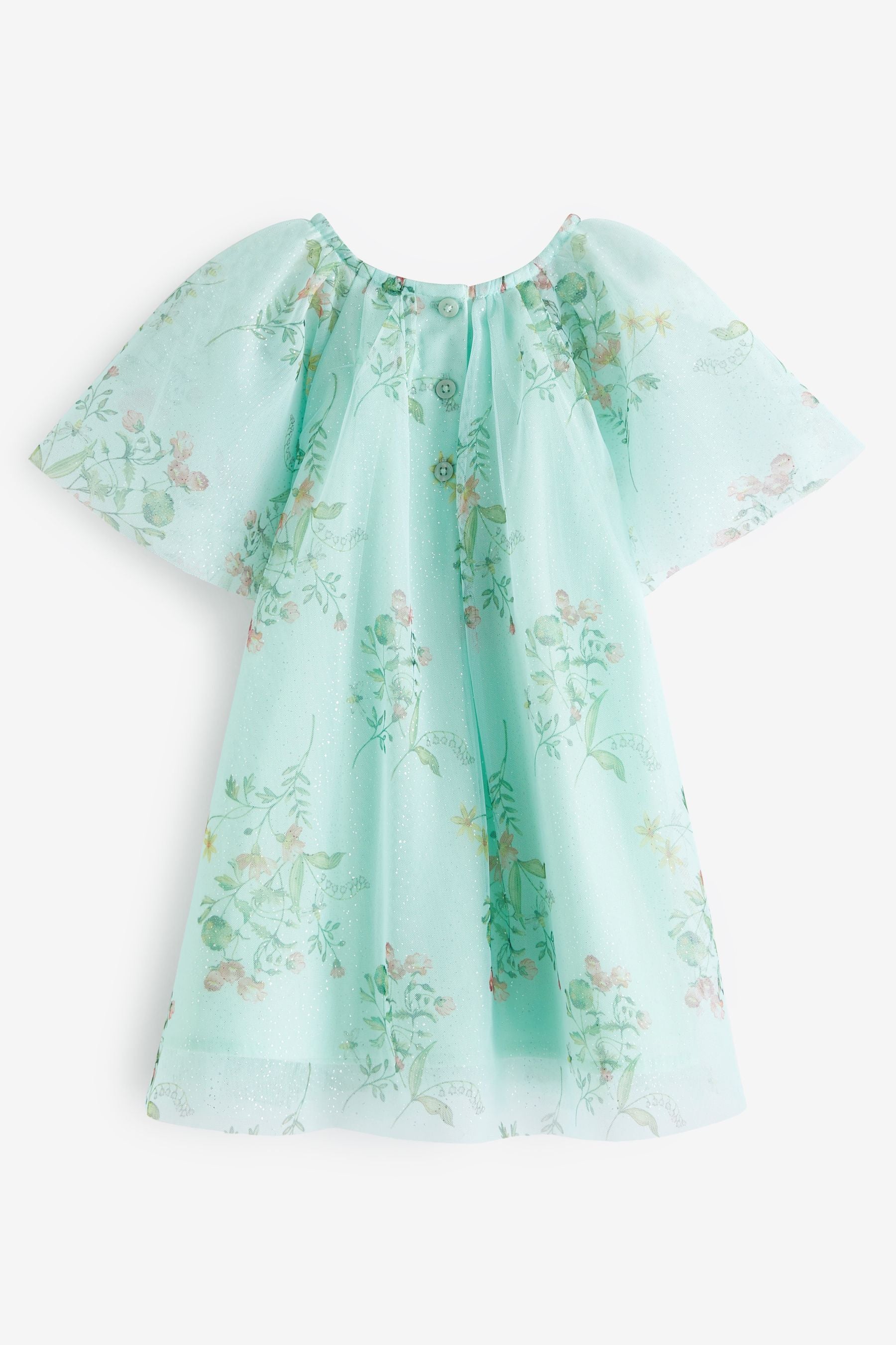 Mint Green Embellished Tulle Party Dress (3mths-10yrs)