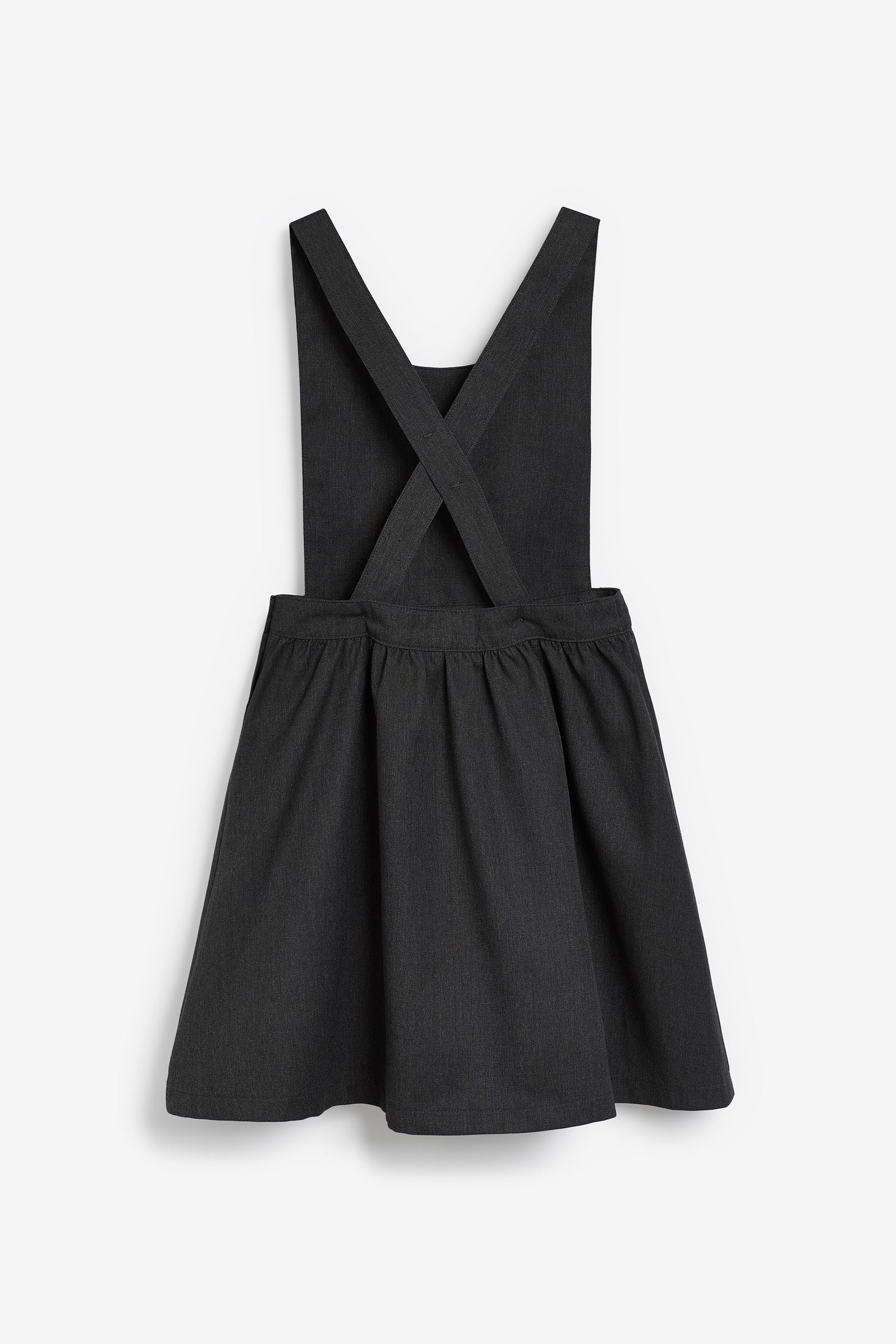 Grey Bow School Pinafore (3-14yrs)