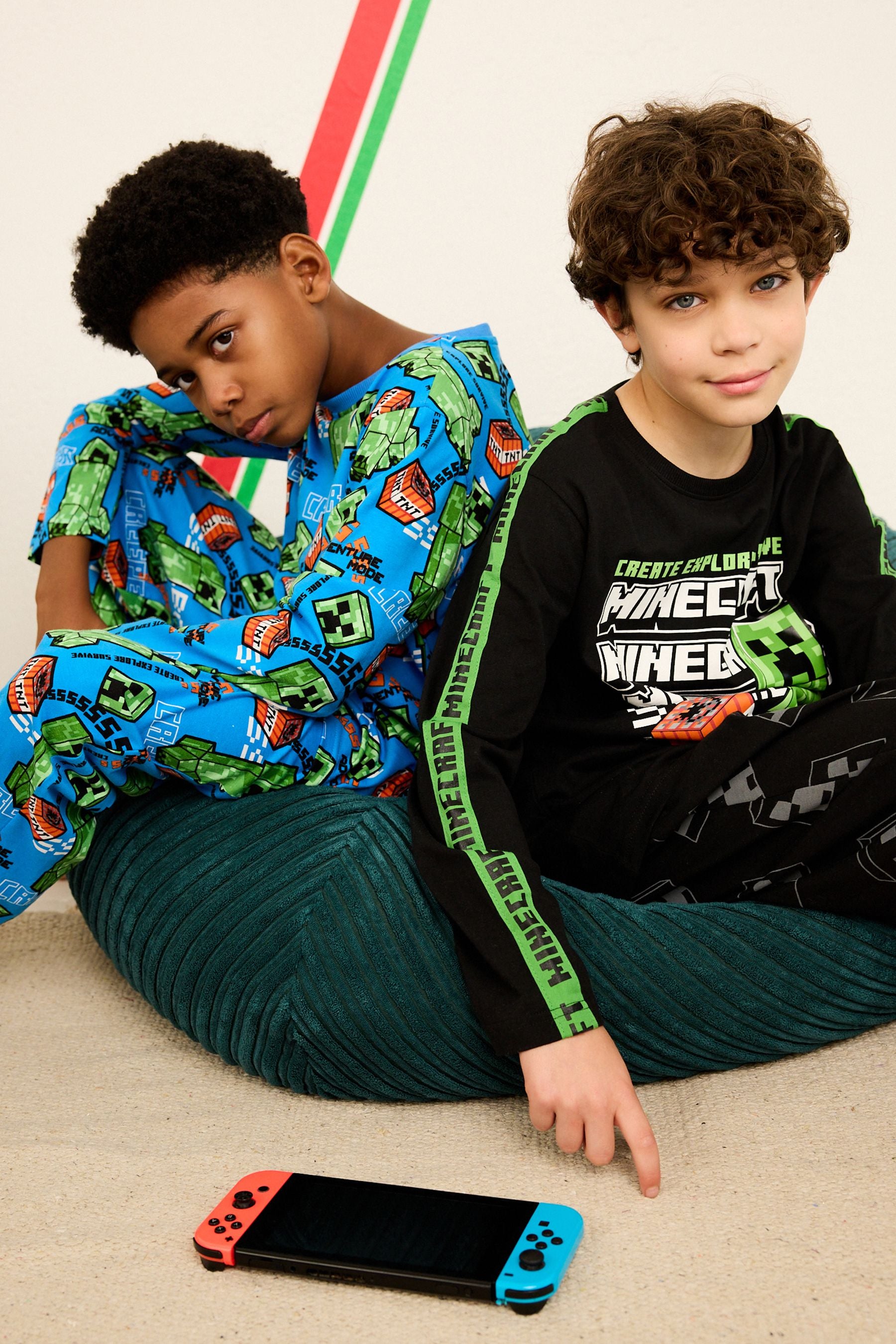 Blue/Black Pyjamas 2 Pack (5-16yrs)