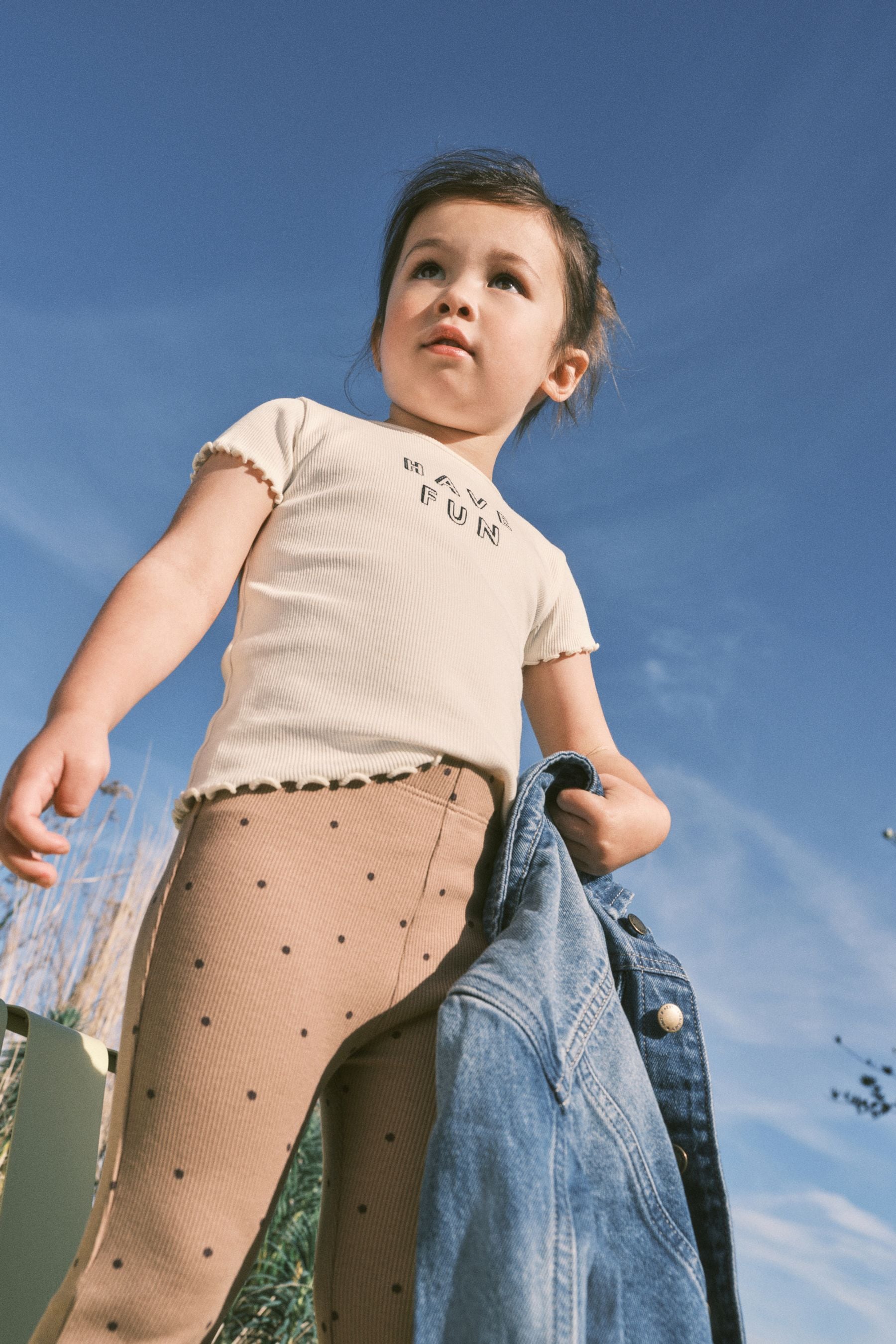 Brown Spot Flare Legging & Top Set (3mths-7yrs)