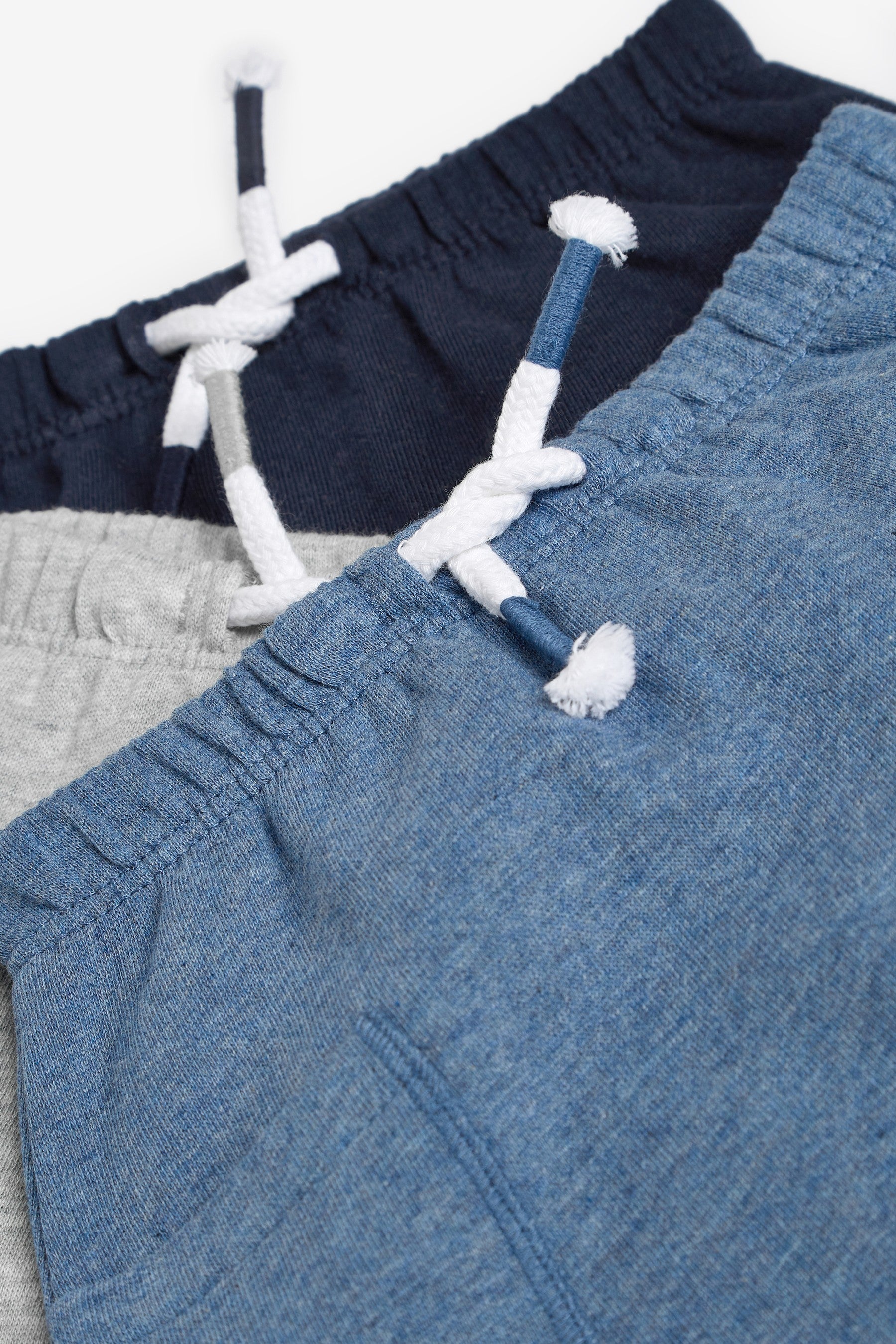 Blue/Grey Joggers 3 Pack (0mths-2yrs)