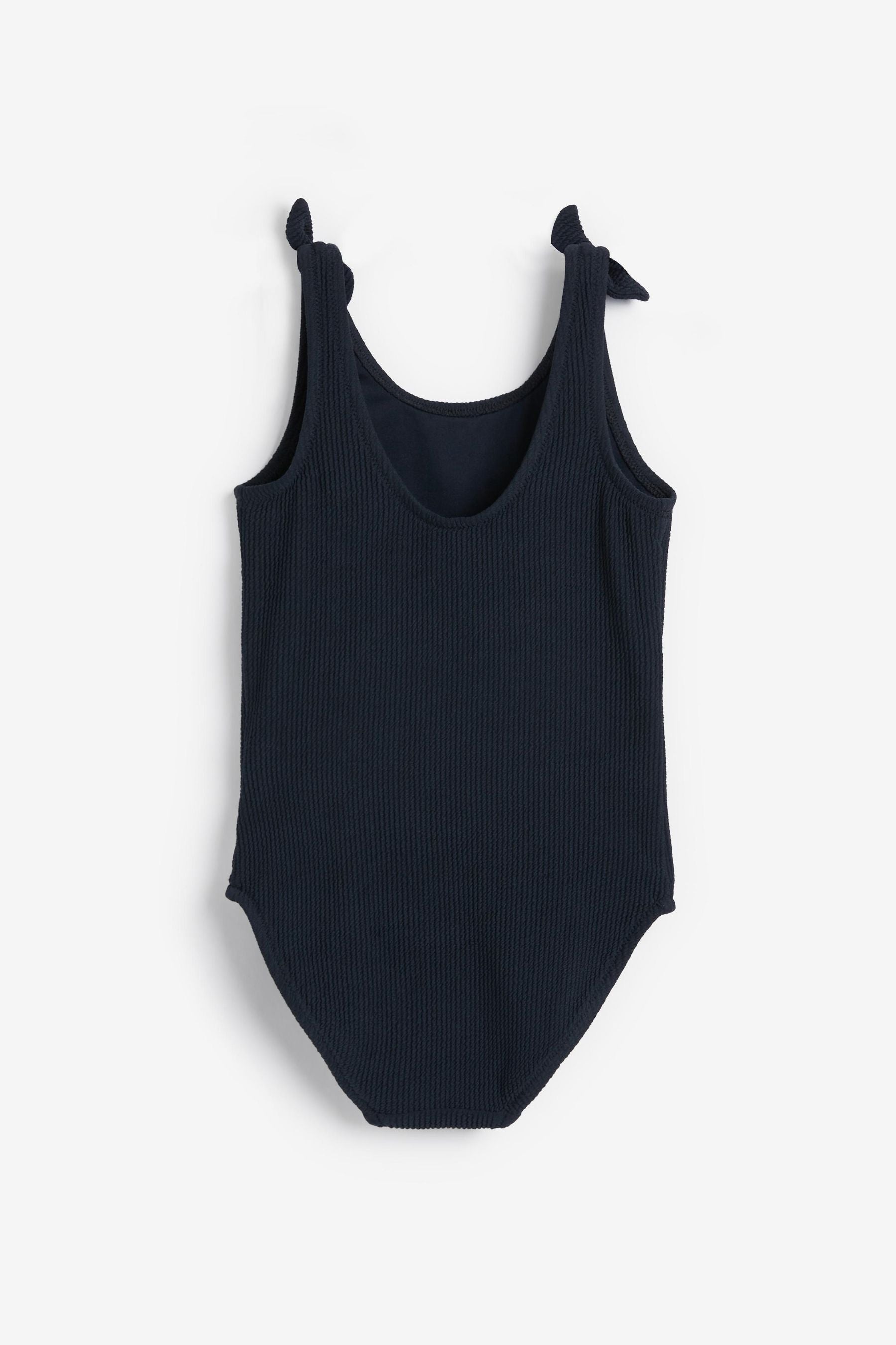 Black Textured Swimsuit (3-16yrs)