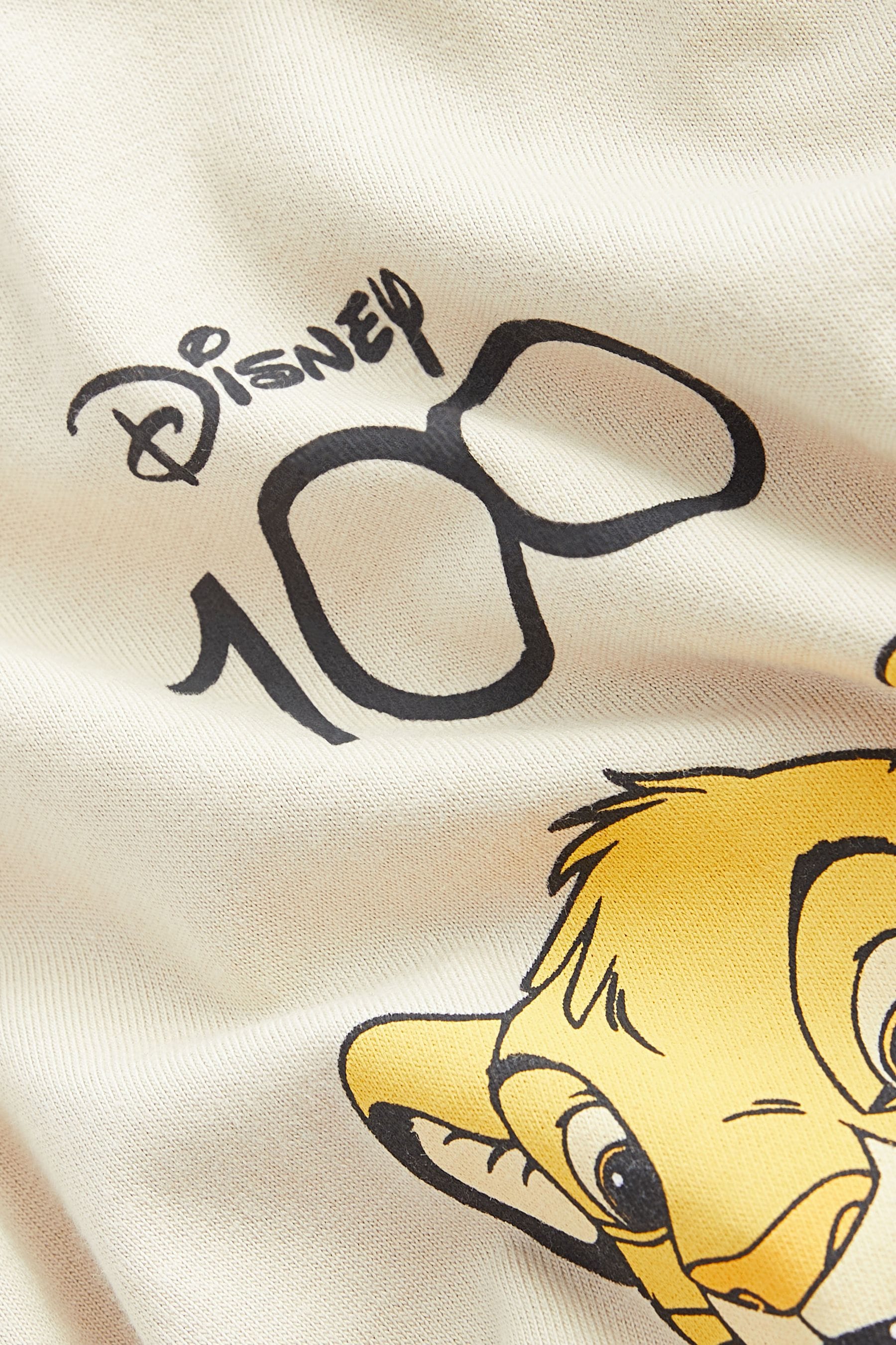 Neutral Cream Disney 100 Long Sleeve T-Shirt (3mths-8yrs)