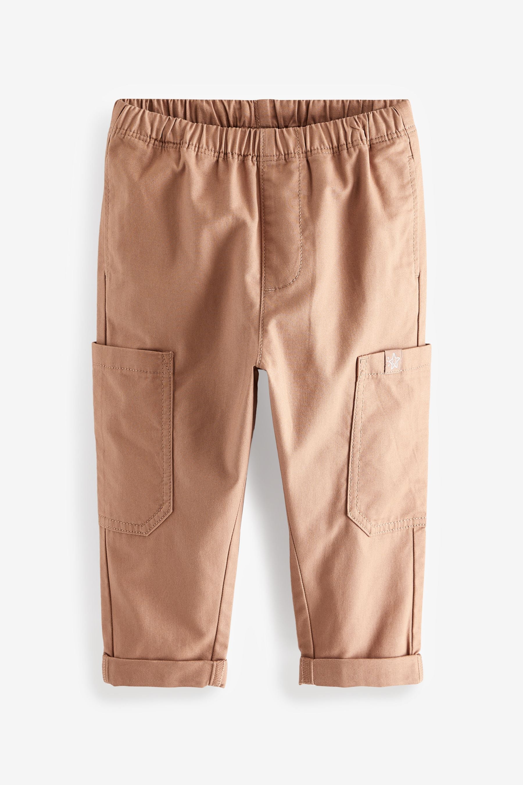 Peach Pink Side Pocket Pull-On Trousers (3mths-7yrs)