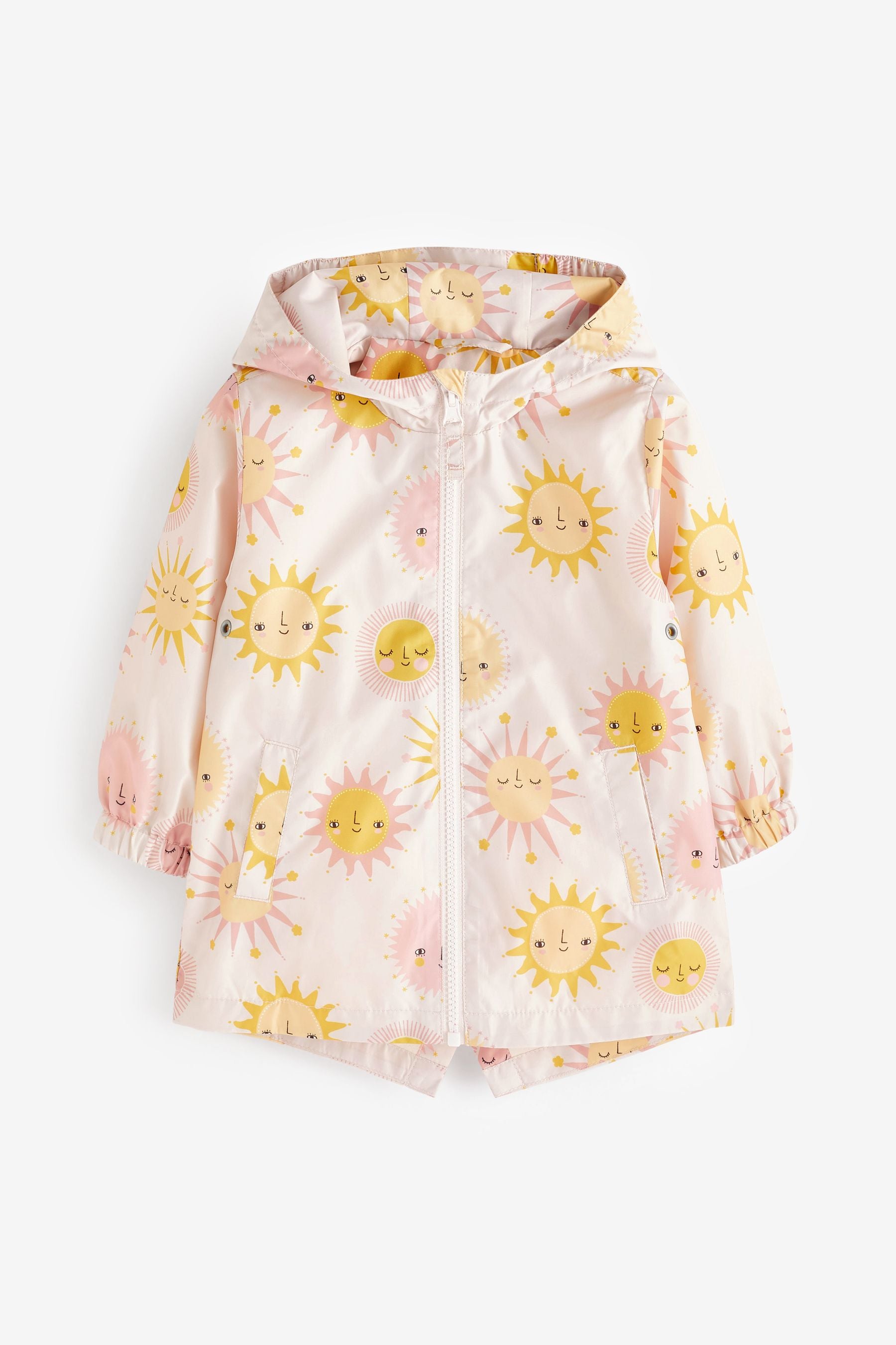 Pink Sun Shower Resistant Printed Cagoule (3mths-7yrs)