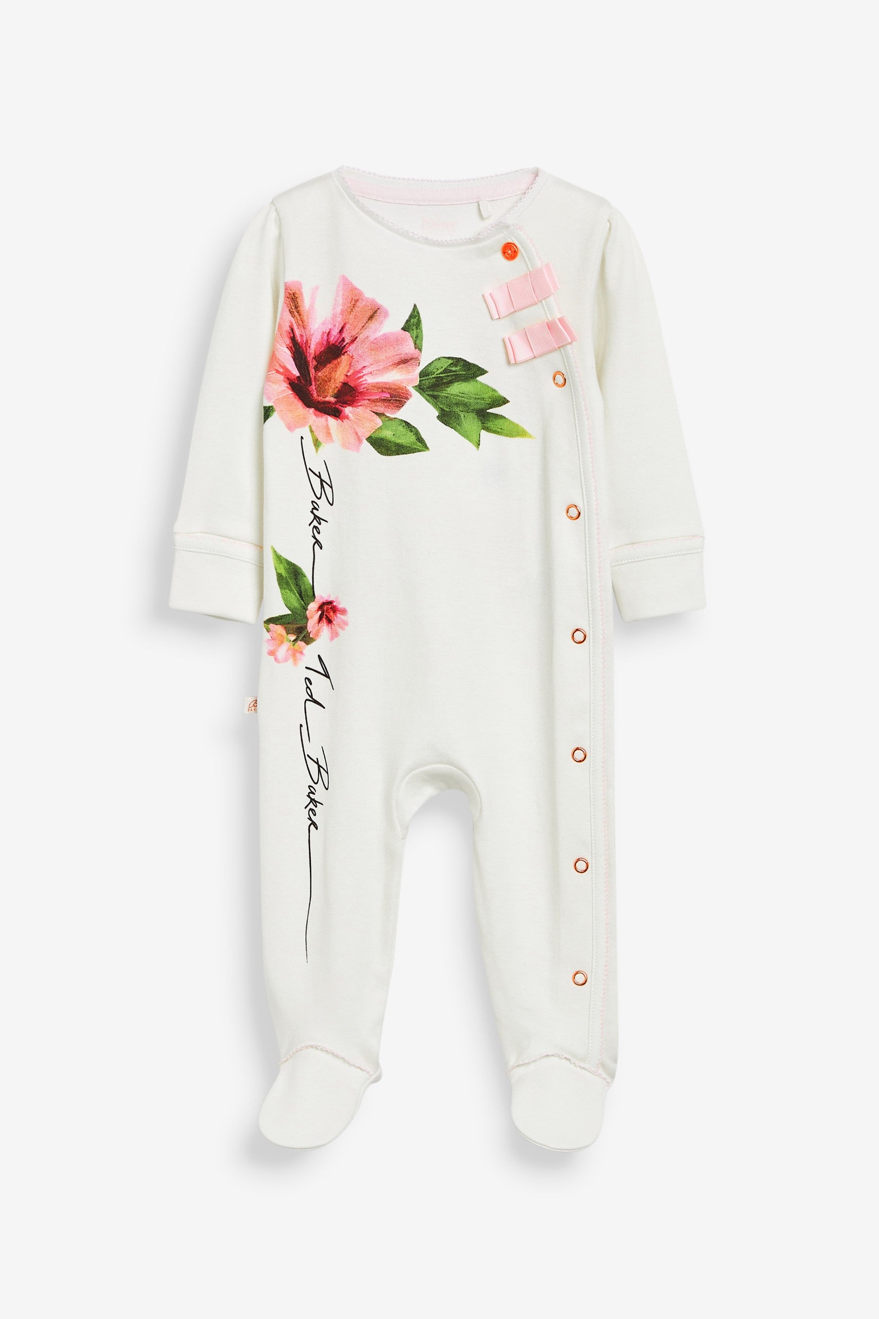 Baker by Ted Baker Floral Print Sleepsuit