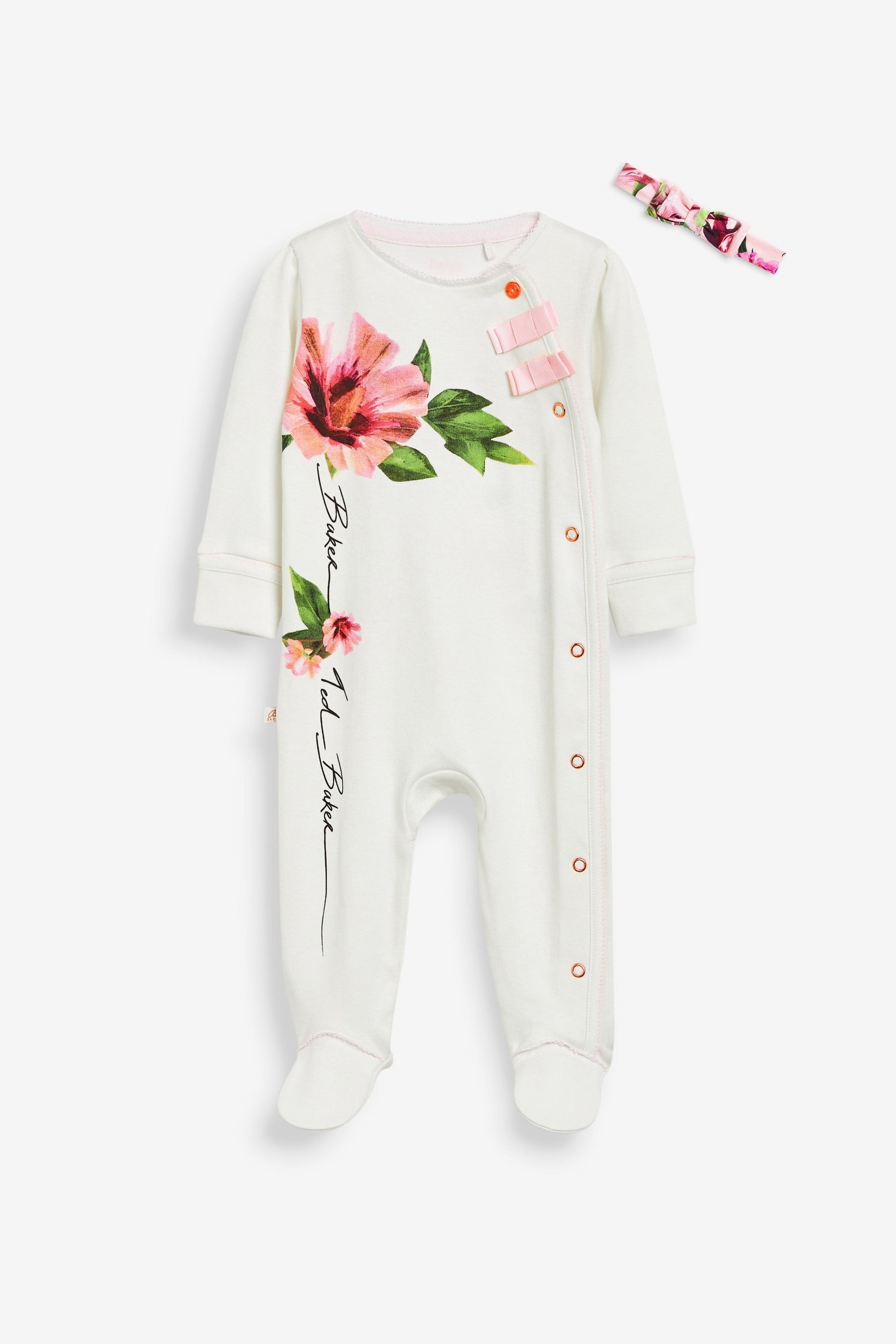 Baker by Ted Baker Floral Print Sleepsuit