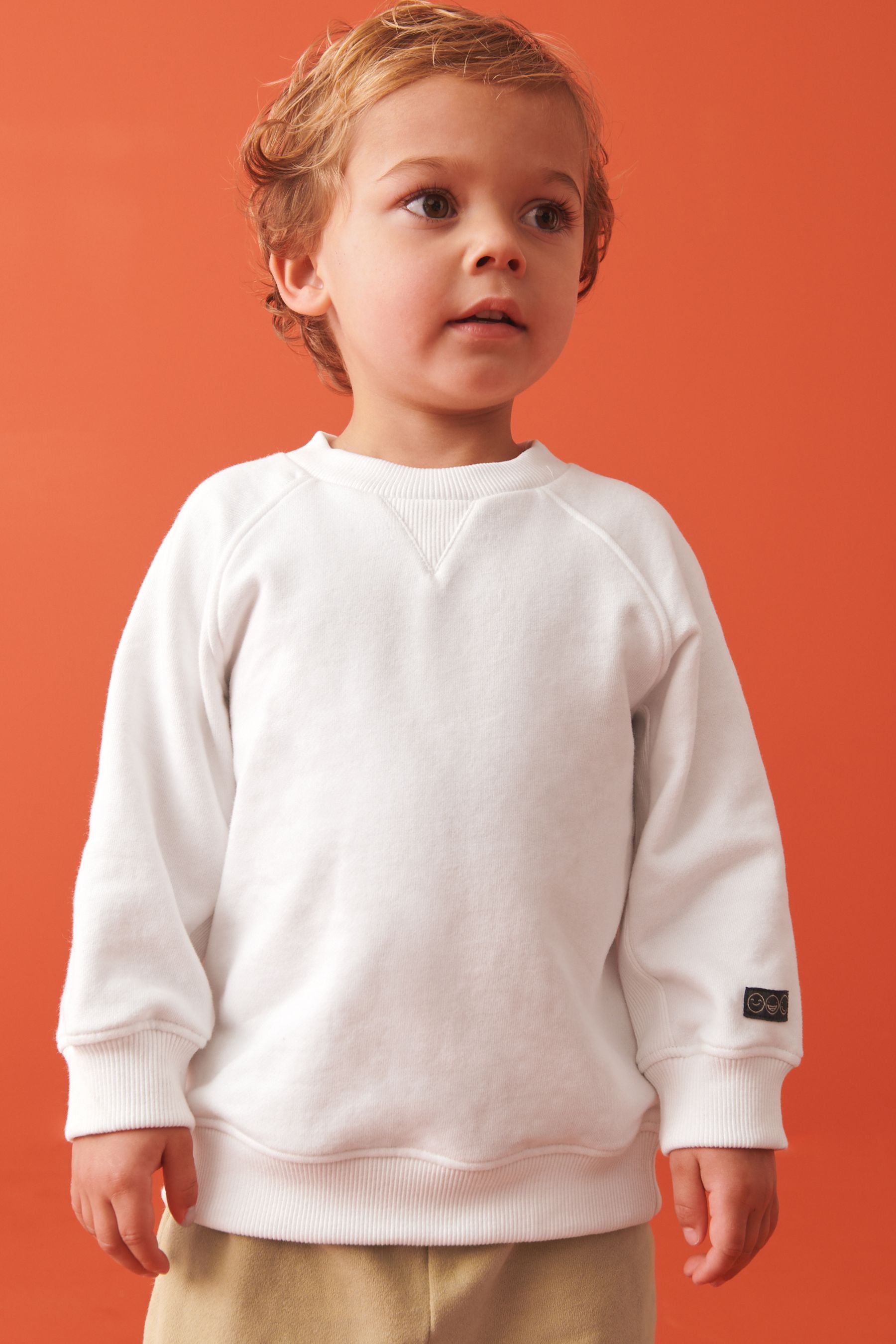 Ecru Off White Oversized Sweatshirt and Shorts Set (3mths-7yrs)