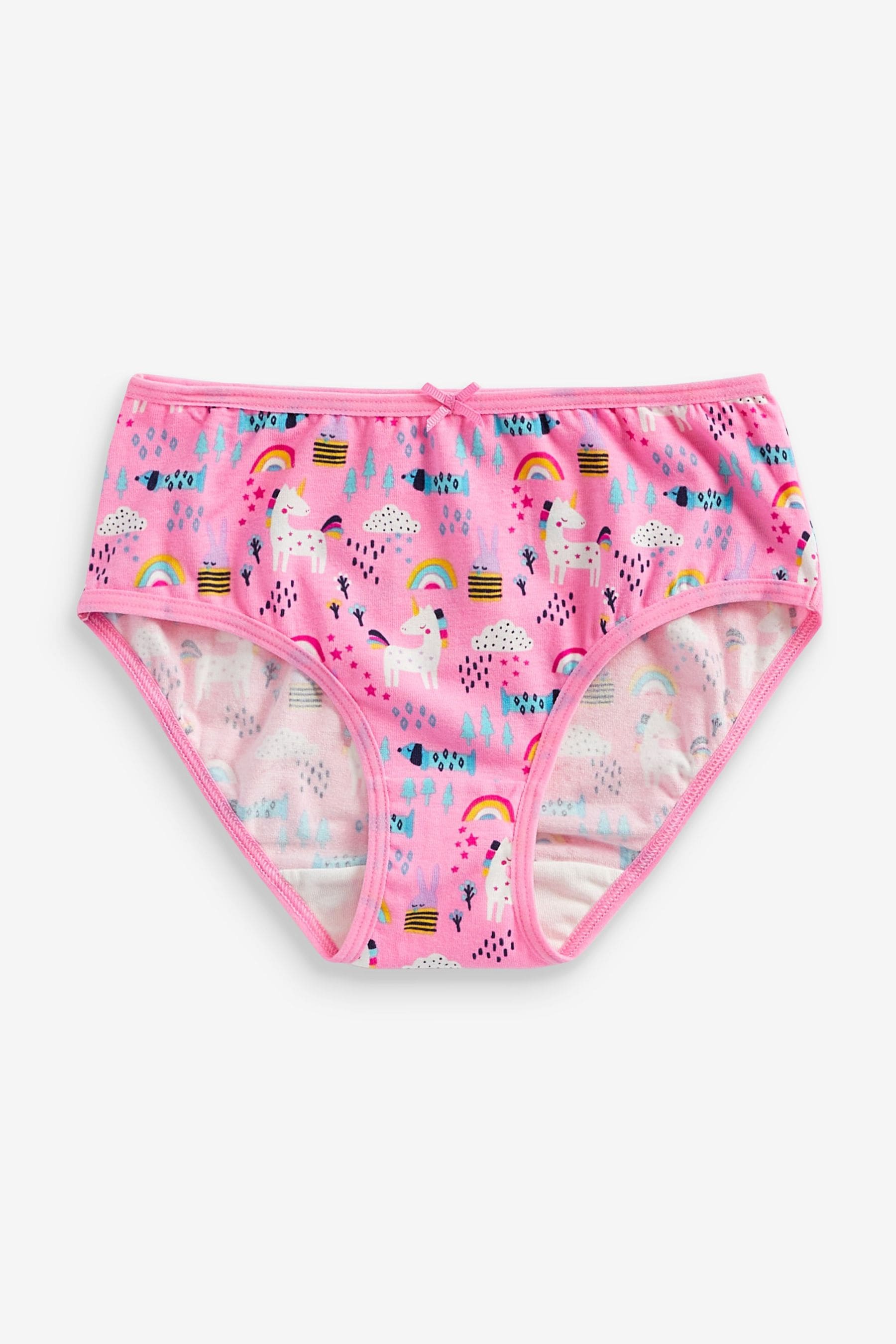 Pink/Blue Unicorn 7 Pack Briefs (1.5-16yrs)