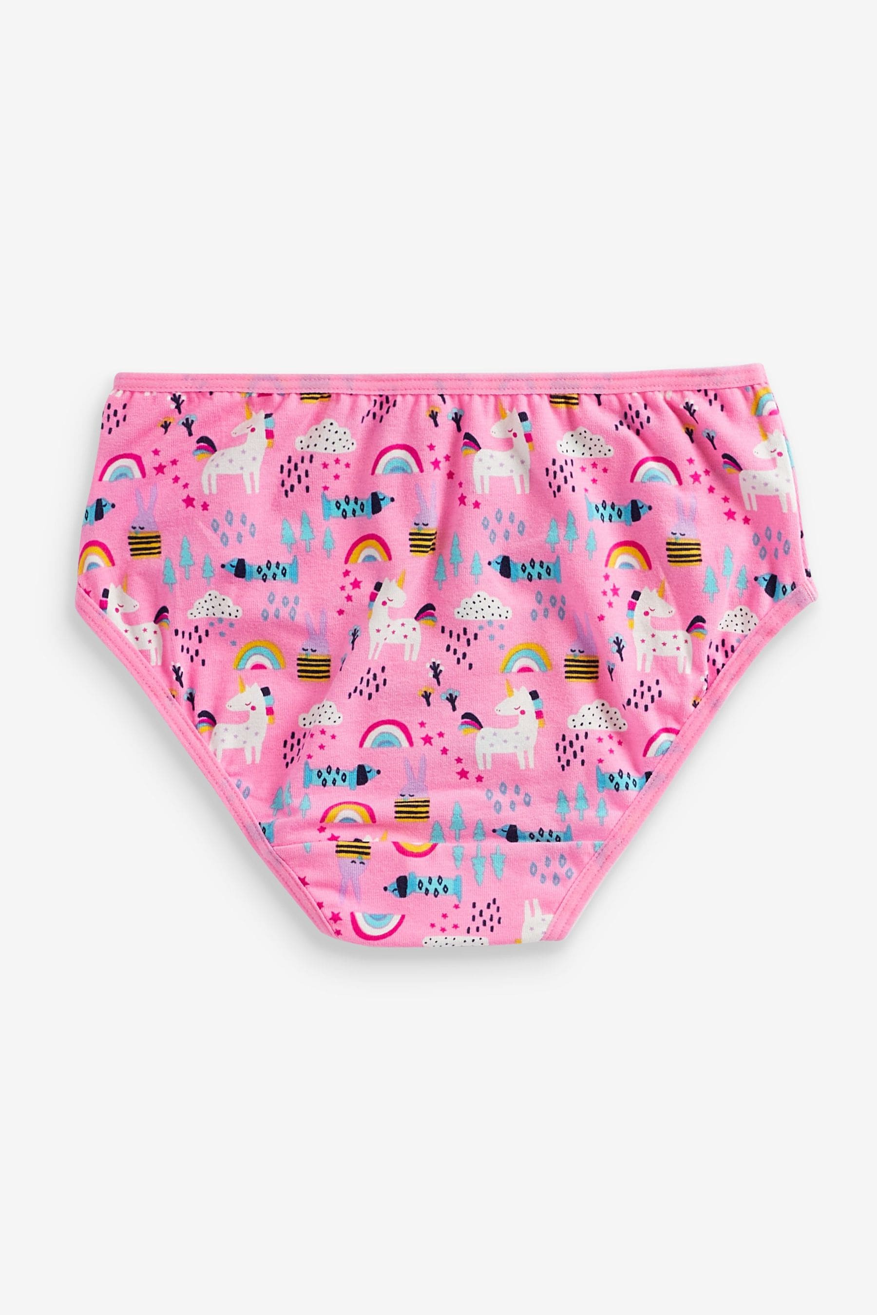 Pink/Blue Unicorn 7 Pack Briefs (1.5-16yrs)