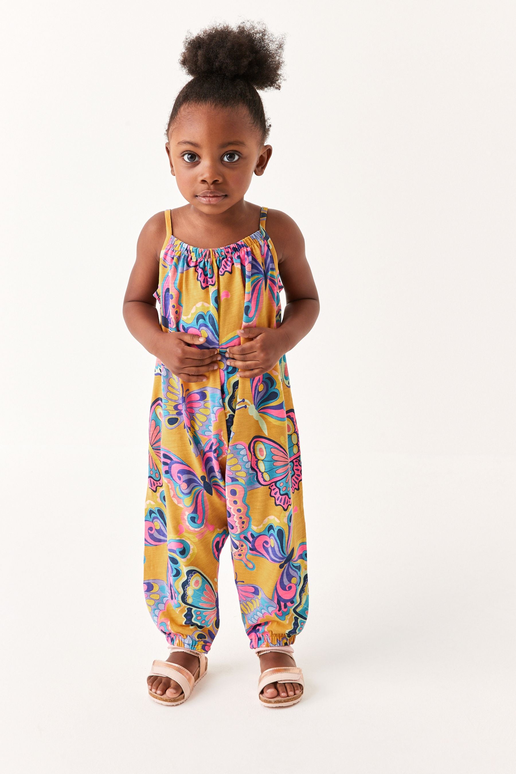 Orange Butterfly Jumpsuit (3mths-7yrs)