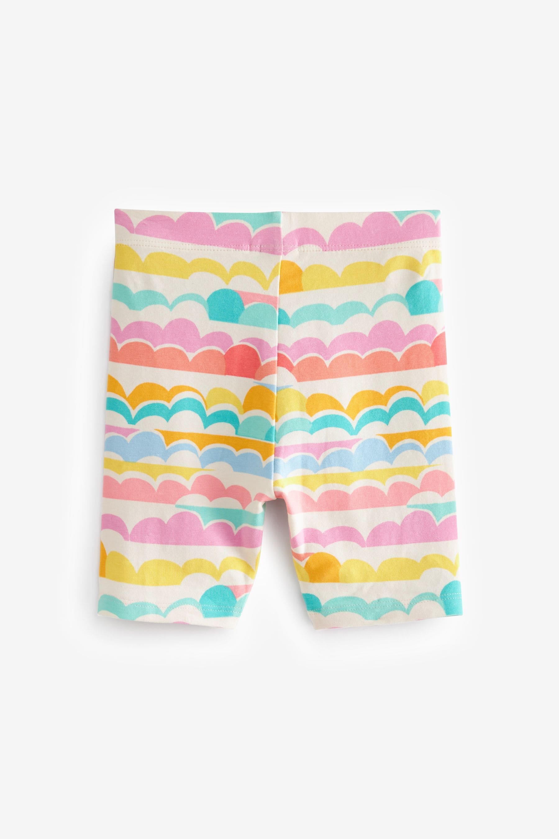 Yellow Rainbow Cycle Shorts 4 Pack (3mths-7yrs)