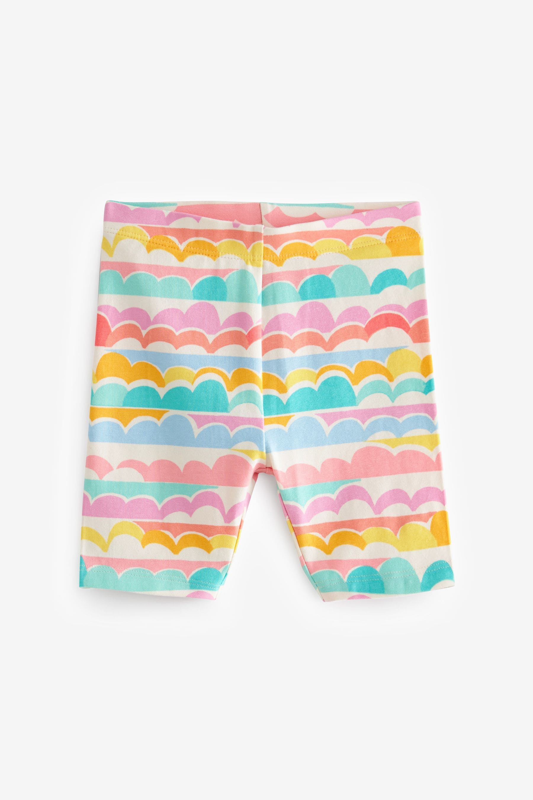 Yellow Rainbow Cycle Shorts 4 Pack (3mths-7yrs)