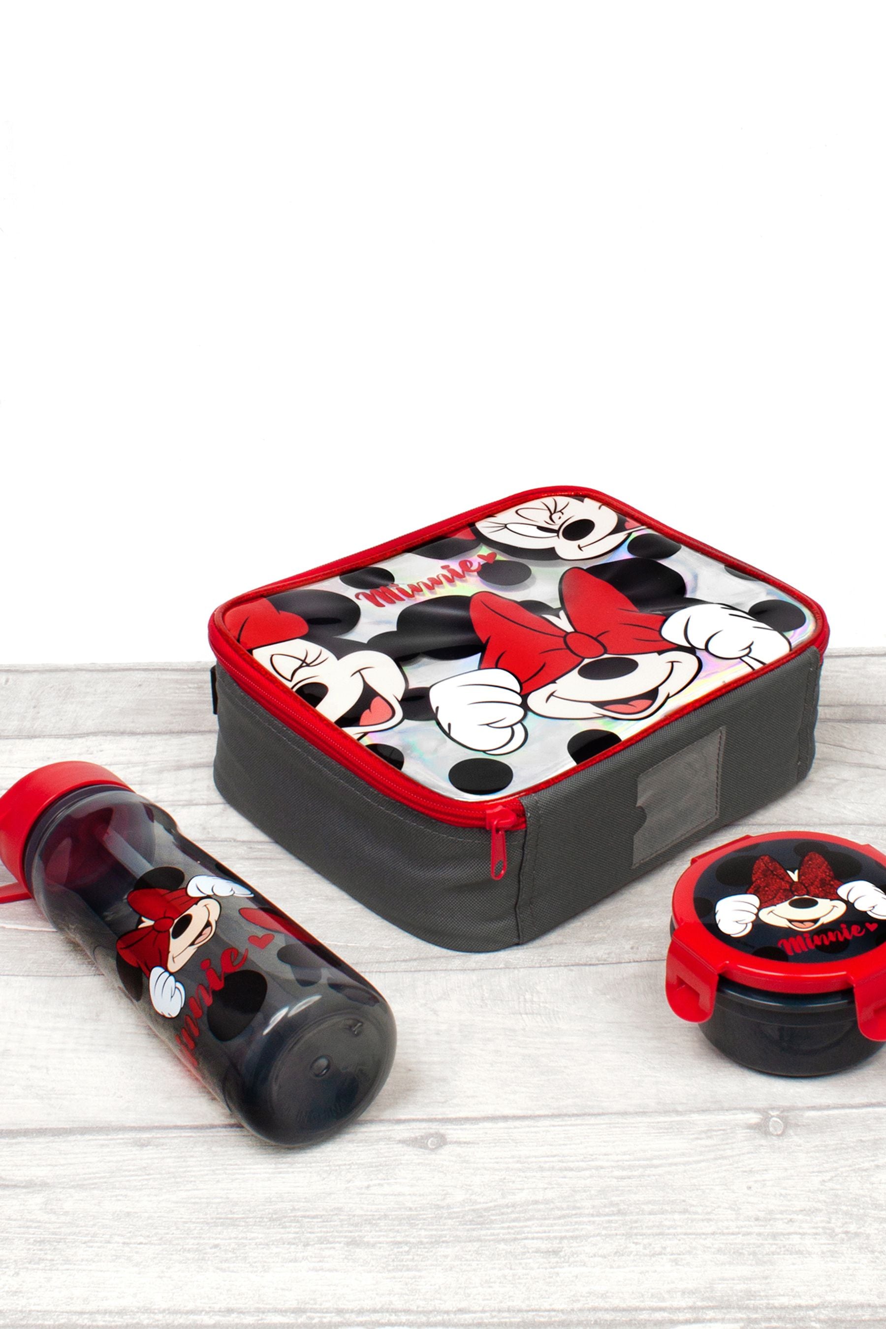 Red Minnie Mouse Vanilla Underground Licensing Lunch Box Set