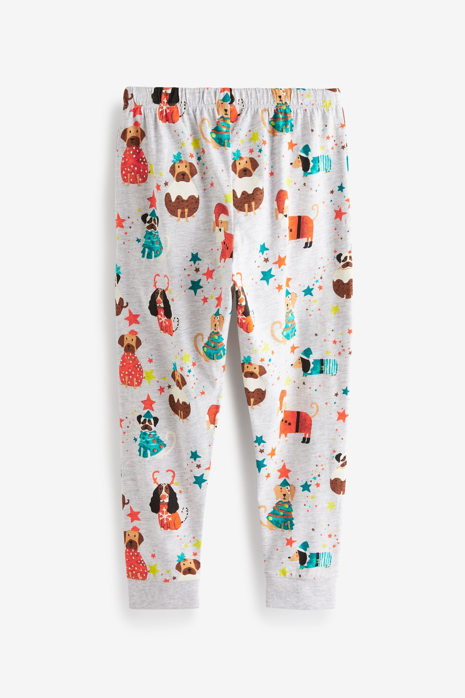 Grey Kids Matching Family Christmas Dog Pyjamas (9mths-16yrs)