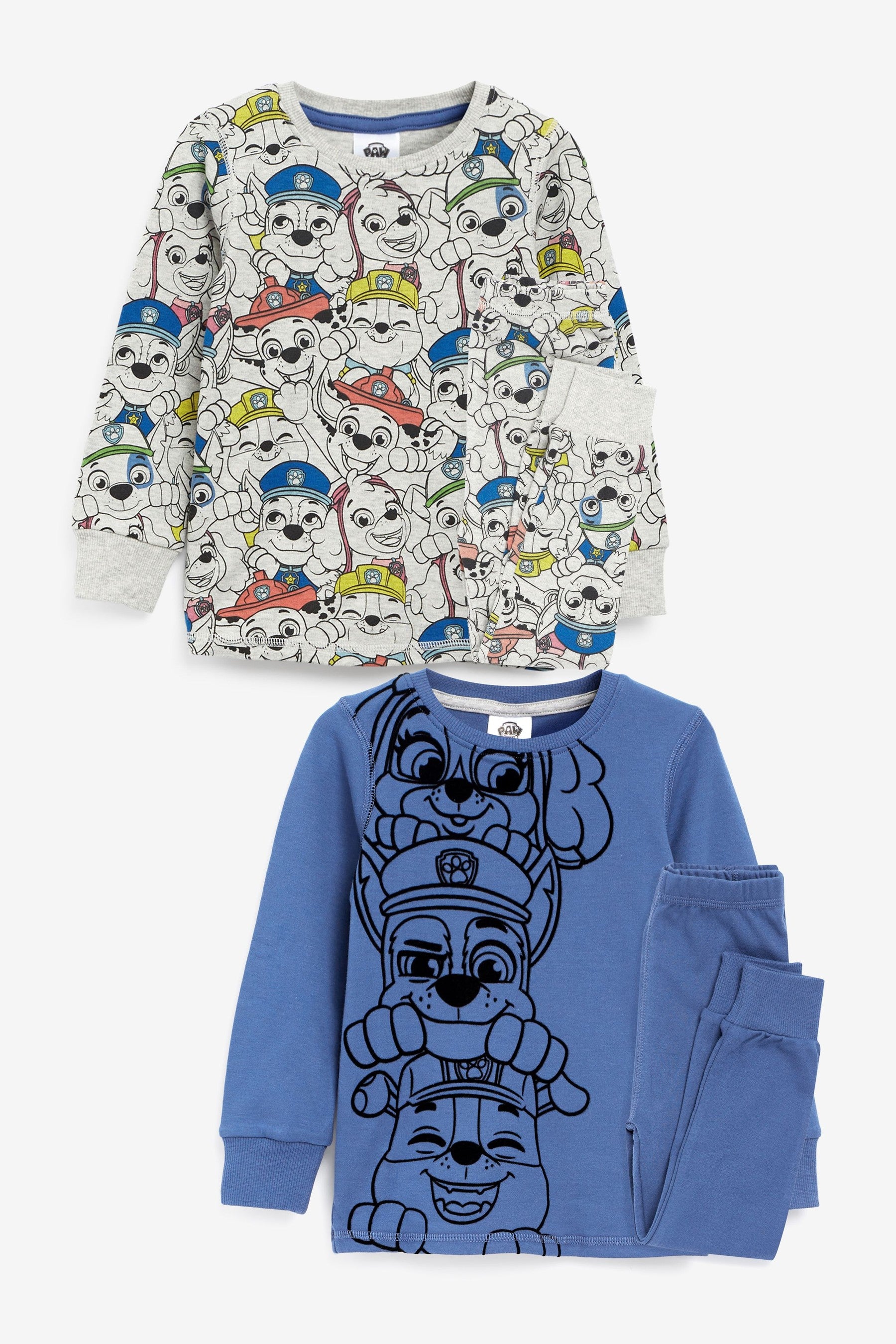 Blue/White PAW Patrol 2 Pack Snuggle Pyjamas (12mths-8yrs)