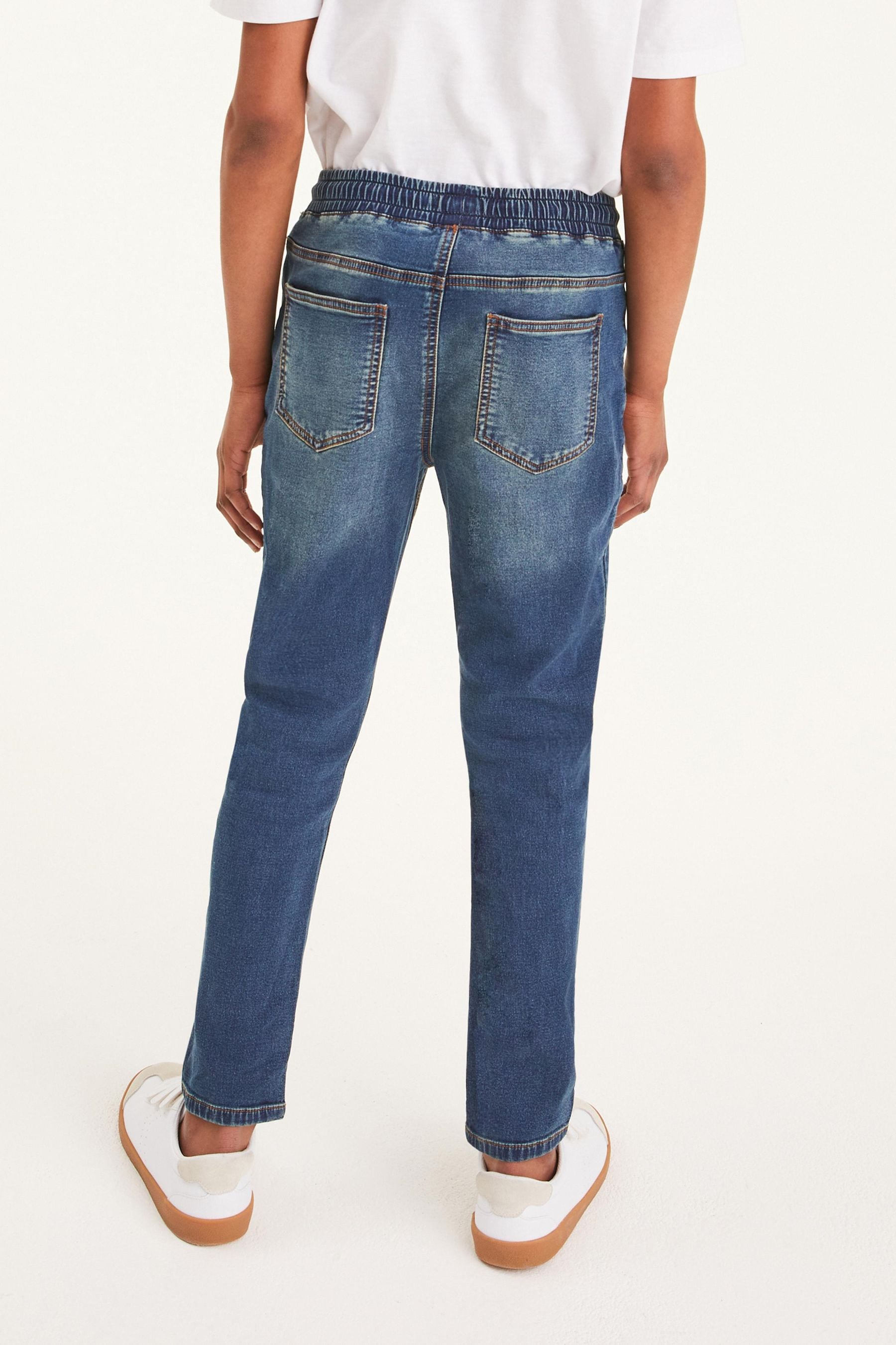 Mid Vintage Blue Stretch Elasticated Waist Jeans (3-16yrs)