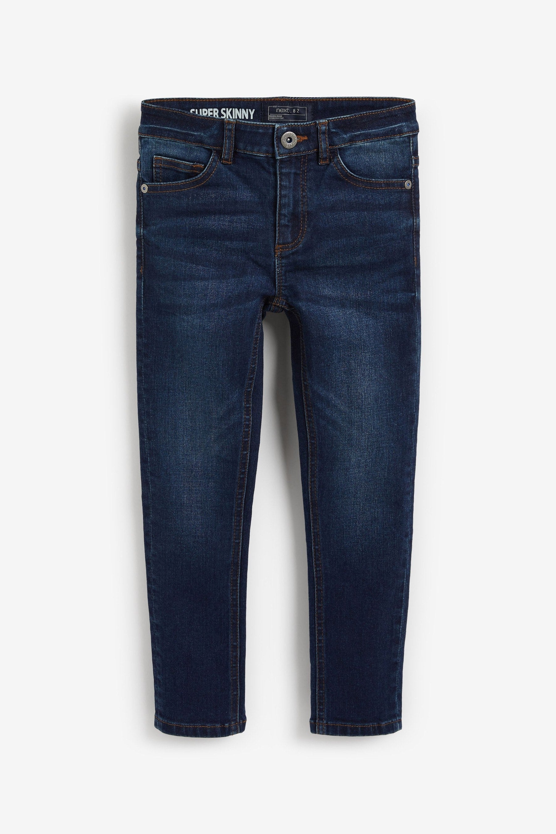 Blue Indigo Cotton Rich Stretch Jeans (3-17yrs)