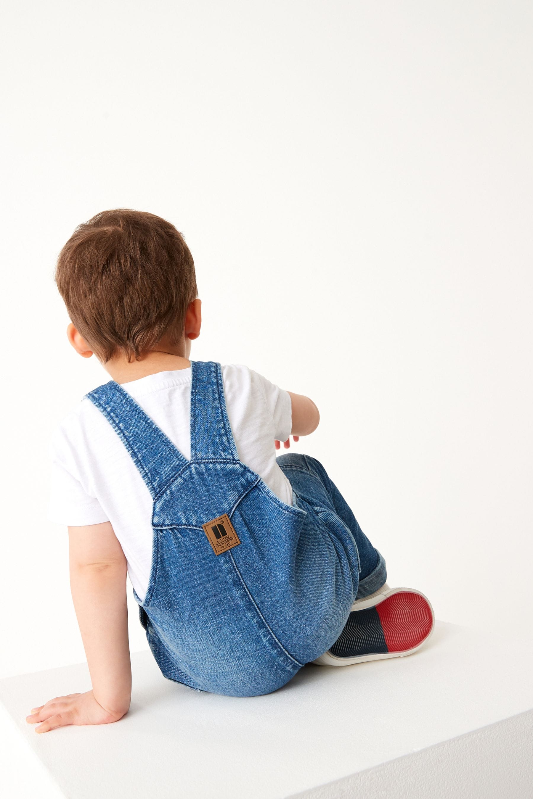 Mid Blue Denim Slouch Dungarees (3mths-7yrs)