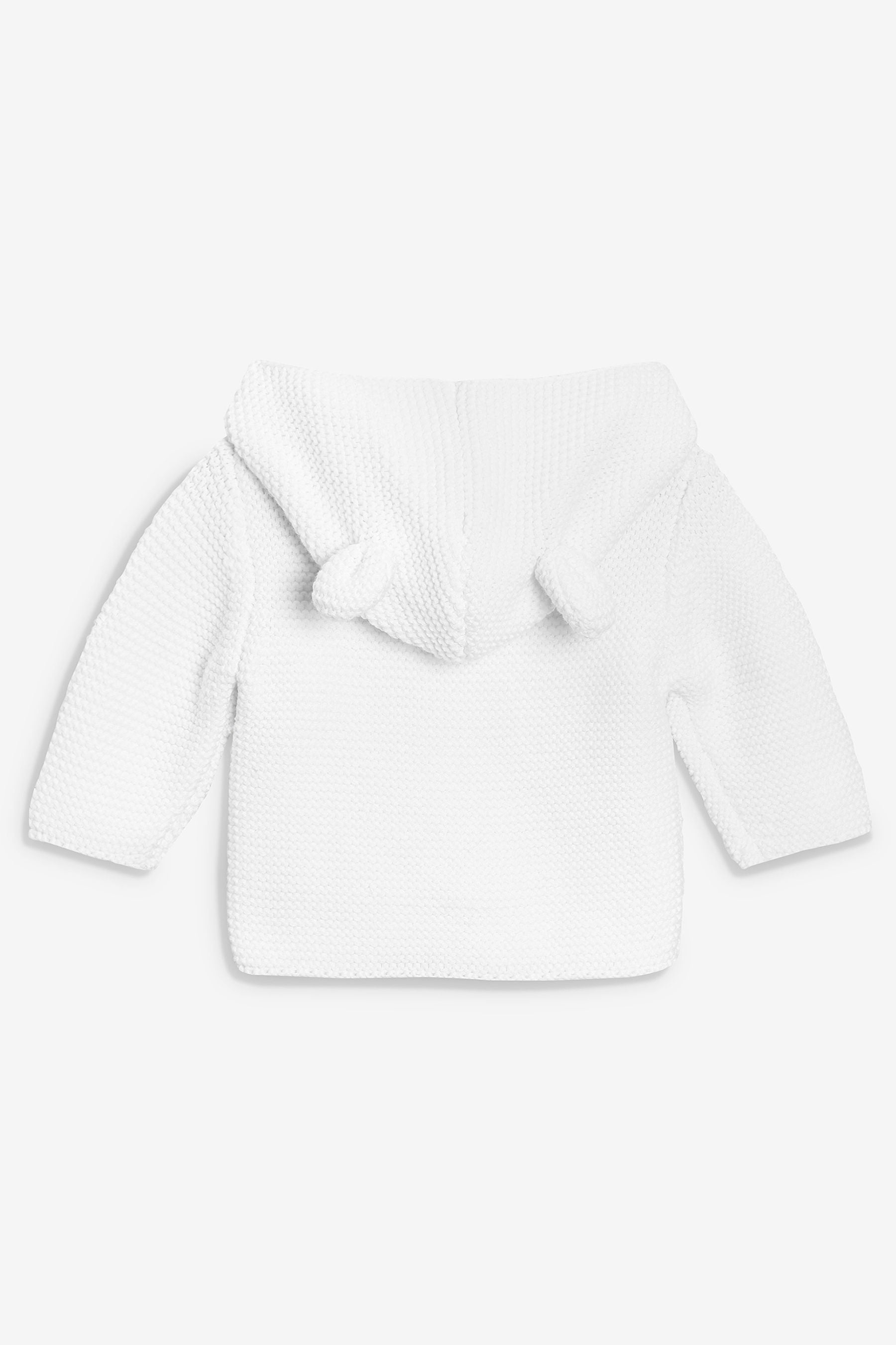 White Baby Hooded Baby Cardigan (0mths-3yrs)