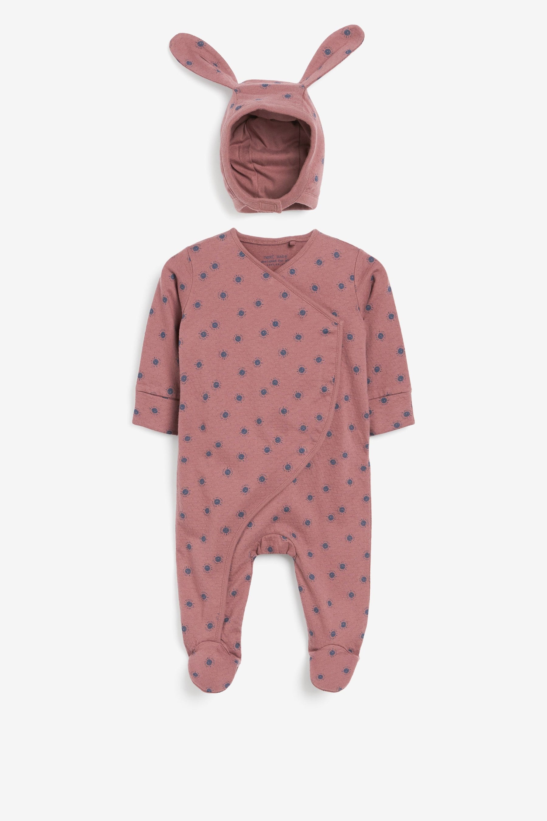 Berry Red Baby Wrap Sleepsuit (0mths-2yrs)