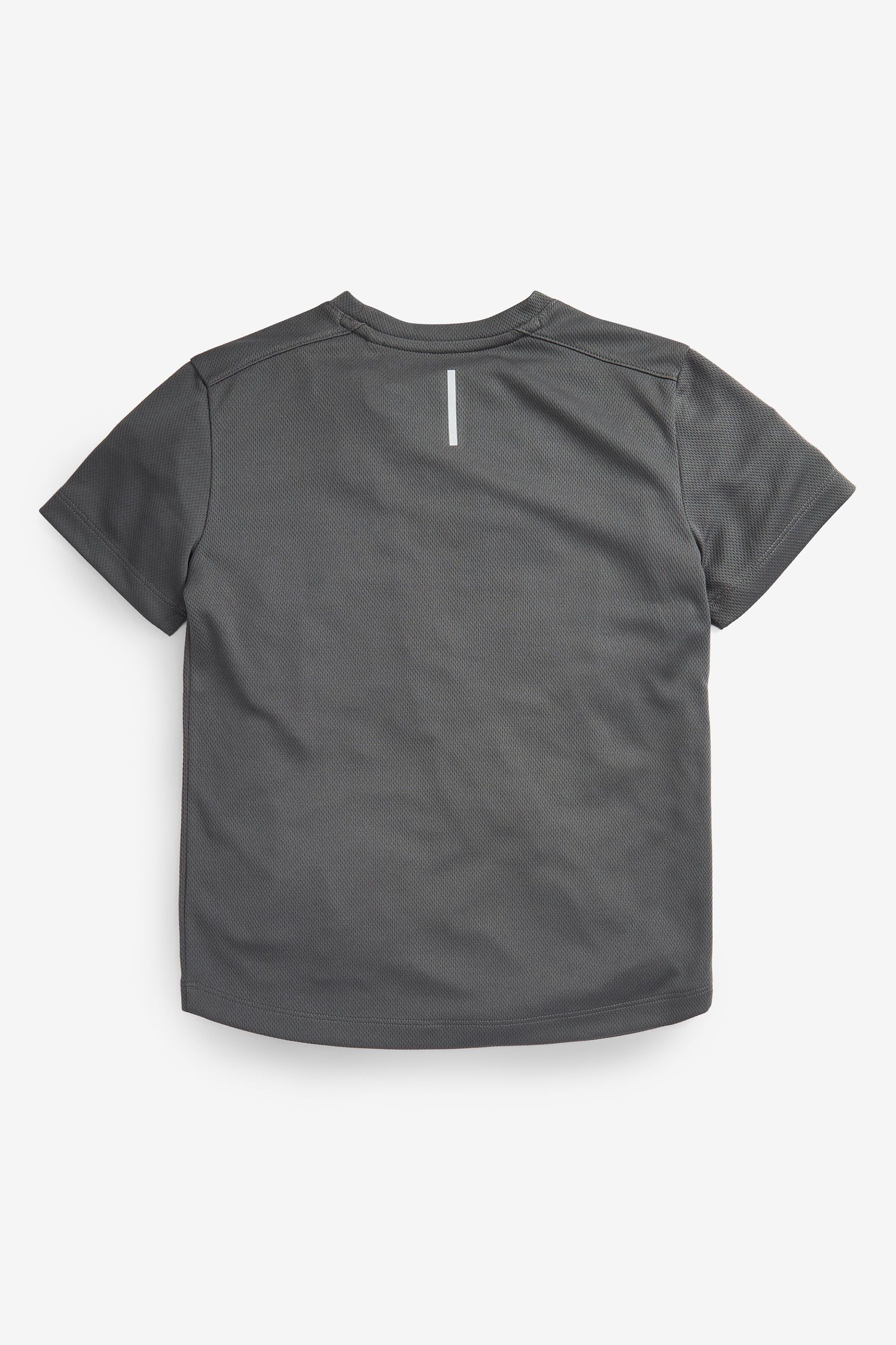 Grey Moisture Wicking Sports T-Shirt (3-16yrs)